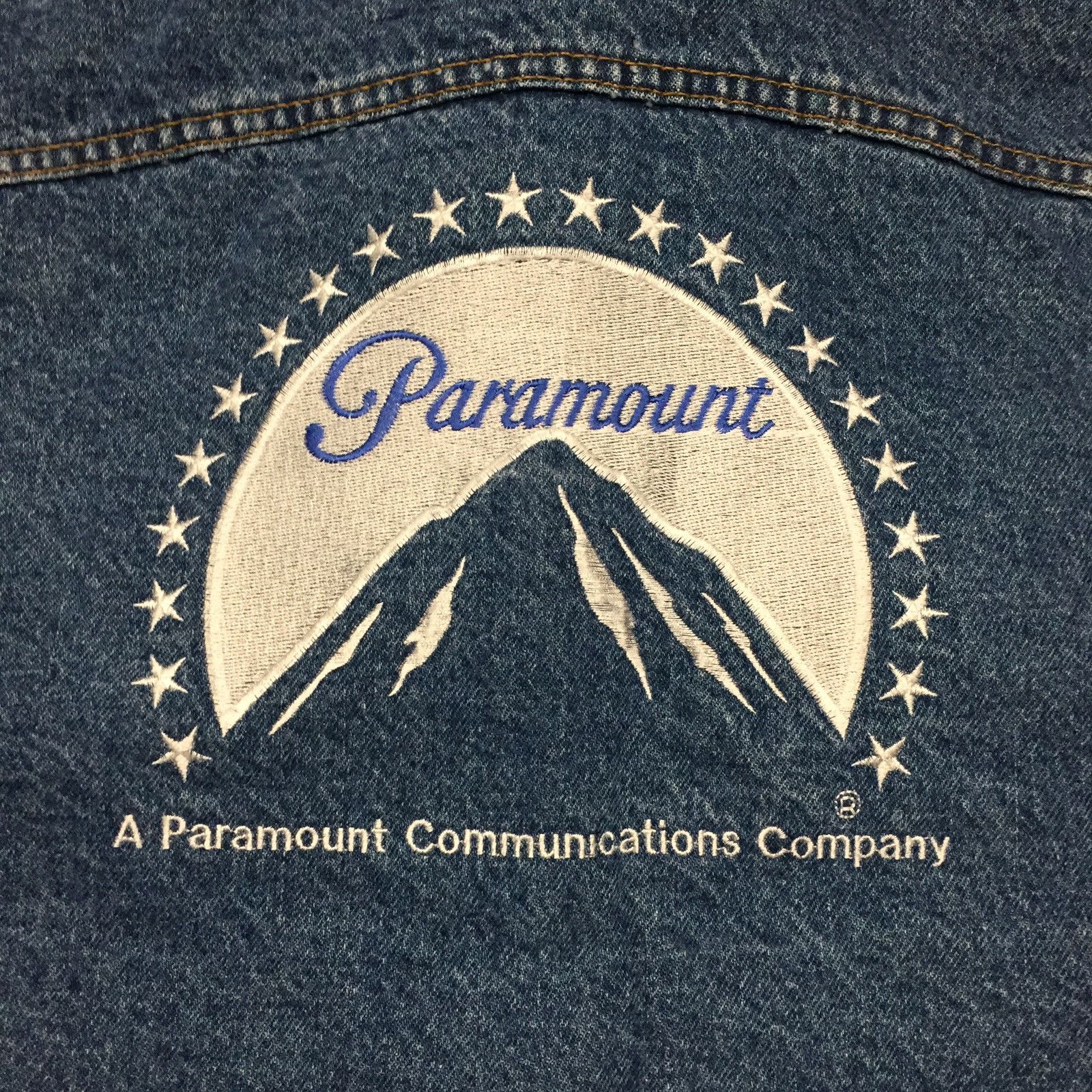 Paramount embroidered jean jacket offers size M