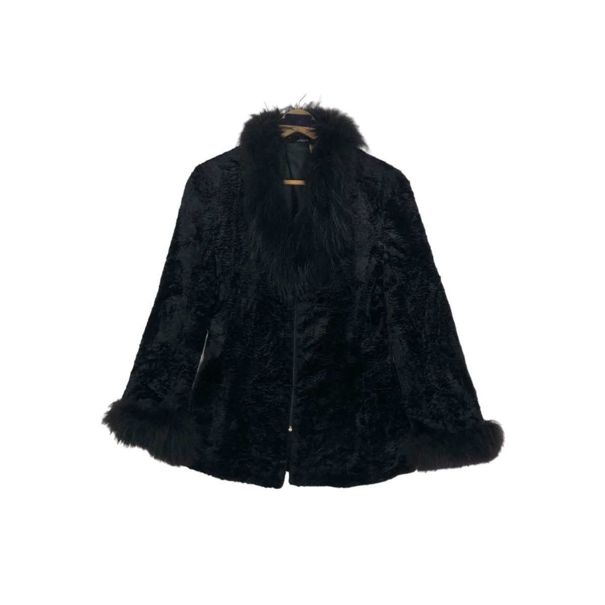 Valentino Vintage Valentino Garavani Faux Fur Velvet Jacket Size S / US 4 / IT 40 - 2 Thumbnail