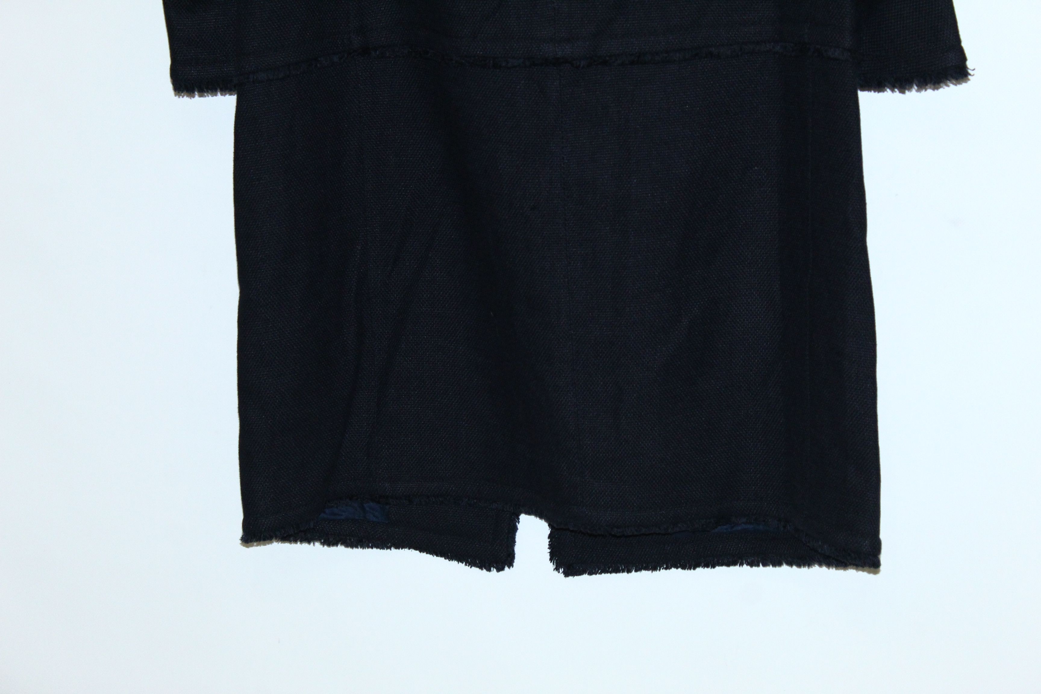 Weekend Max Mara Max Mara 'S Linen Mixed Japanese Style Collarless Tweed Coat Size L / US 10 / IT 46 - 3 Thumbnail
