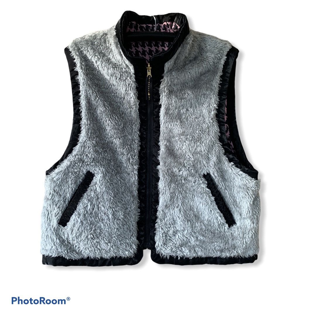 Vintage Ellesse Bear Big Logo Reversible Puffer Vest jacket Size L / US 10 / IT 46 - 7 Thumbnail