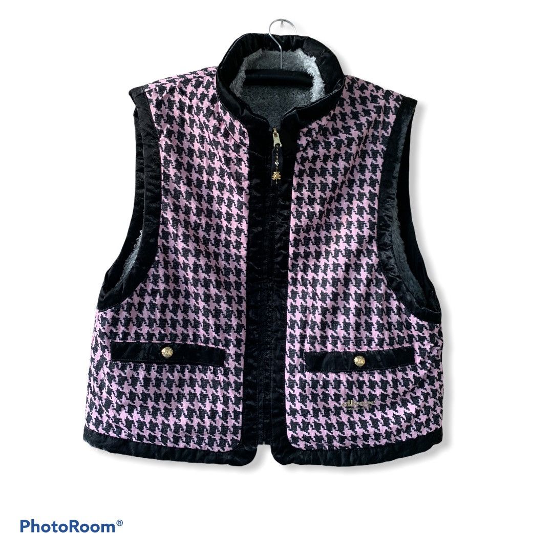 Vintage Ellesse Bear Big Logo Reversible Puffer Vest jacket Size L / US 10 / IT 46 - 1 Thumbnail
