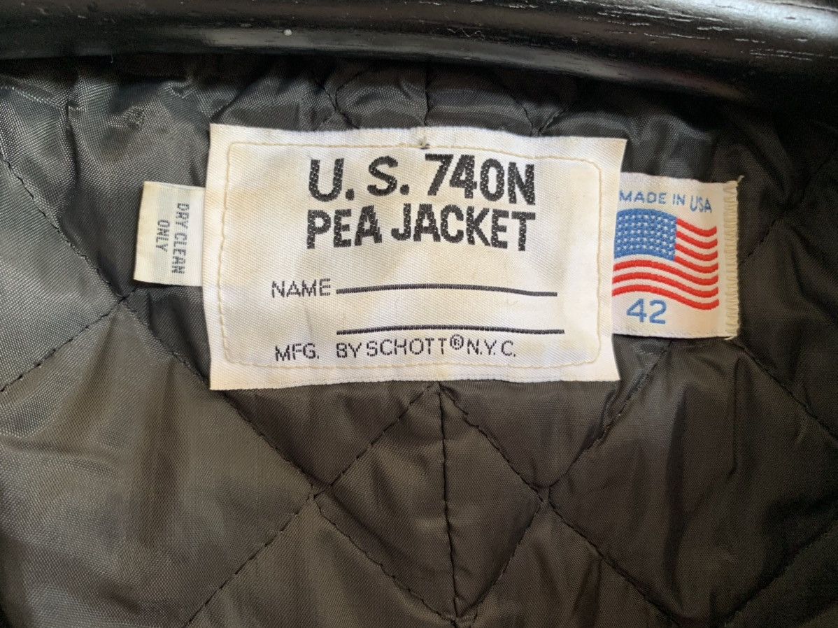 Schott Vintage Schott Wool Jacket U.S 740 N Design Pea Jacket Size US XS / EU 42 / 0 - 3 Thumbnail