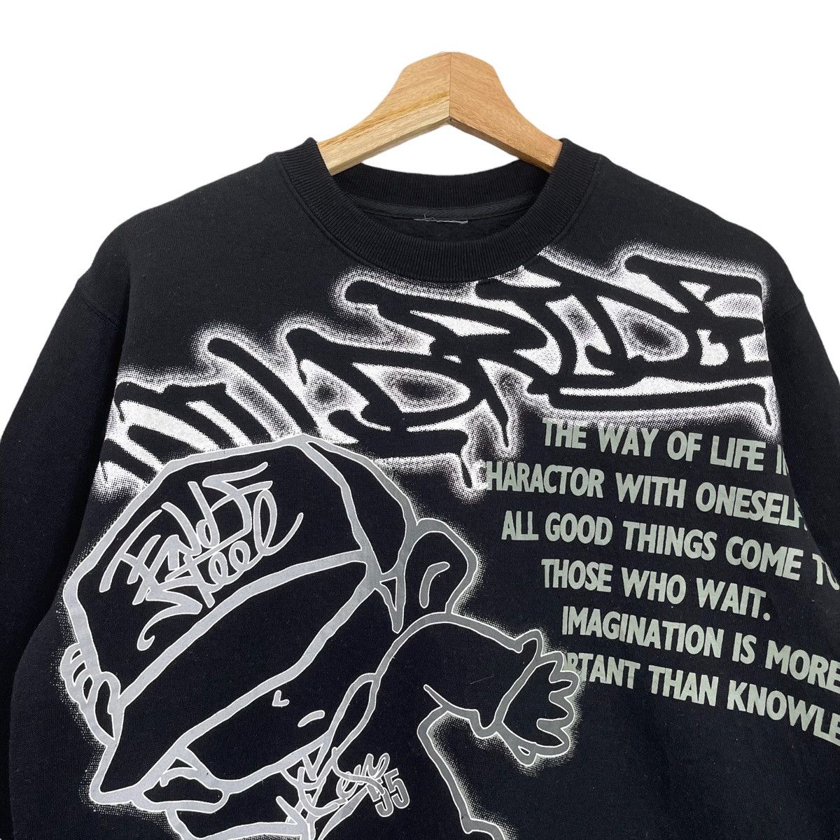 Japanese Brand Hiphop Gravity Crewneck Sweatshirt Size M Size US M / EU 48-50 / 2 - 4 Thumbnail