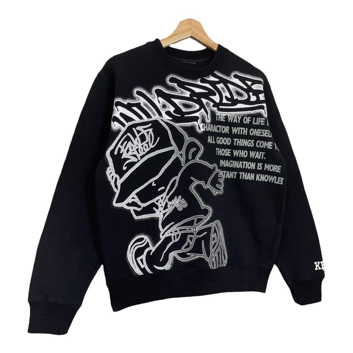 Japanese Brand Hiphop Gravity Crewneck Sweatshirt Size M Size US M / EU 48-50 / 2 - 2 Thumbnail