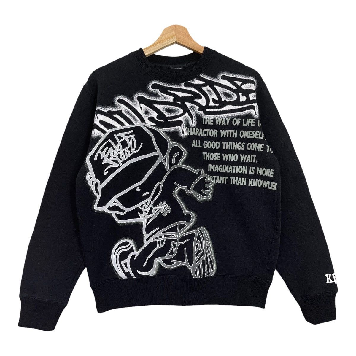Japanese Brand Hiphop Gravity Crewneck Sweatshirt Size M Size US M / EU 48-50 / 2 - 1 Thumbnail