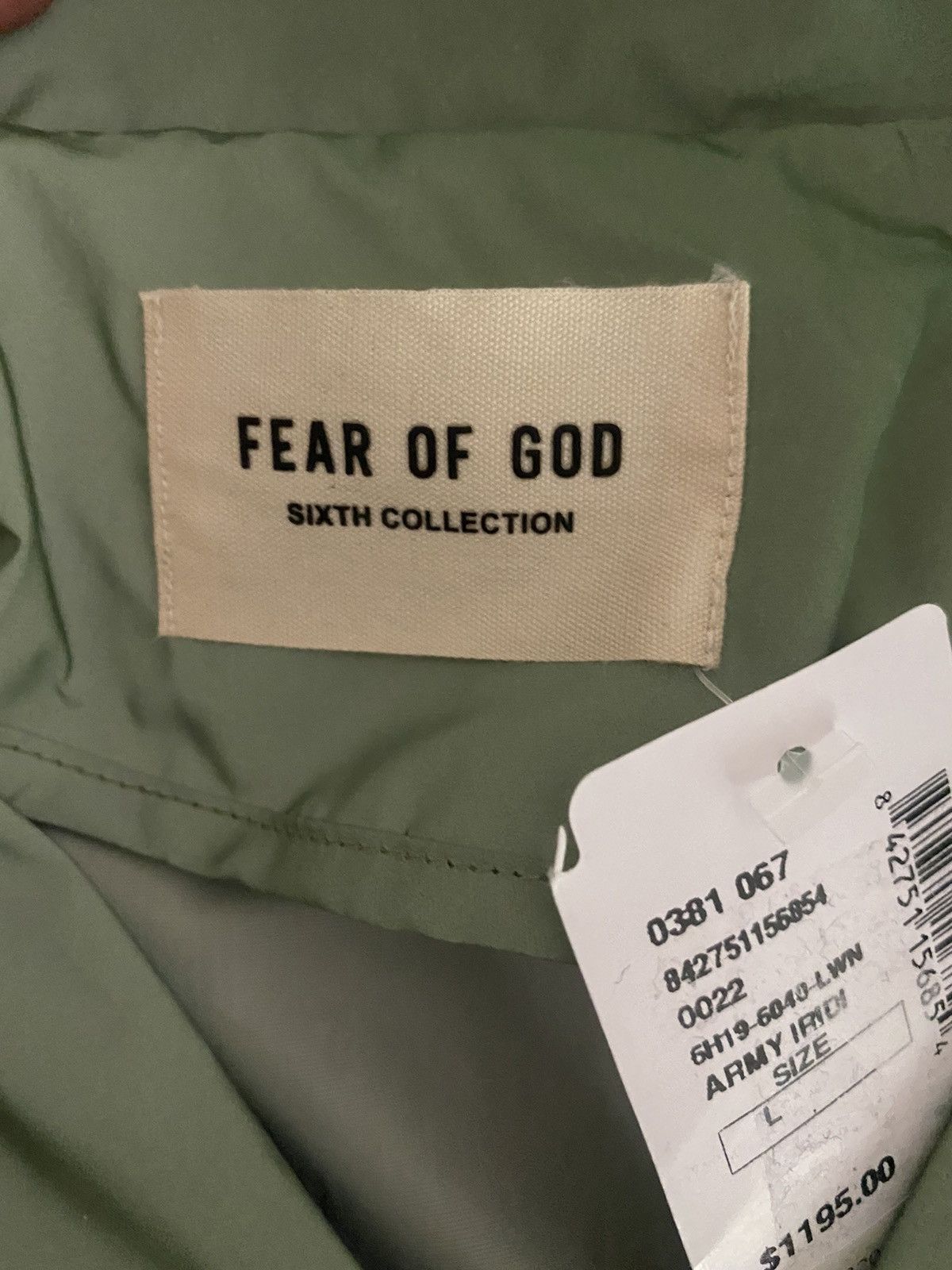 Fear of God FEAR OF GOD reflective coaches jacket sixth collection$1195 Size US L / EU 52-54 / 3 - 18 Thumbnail