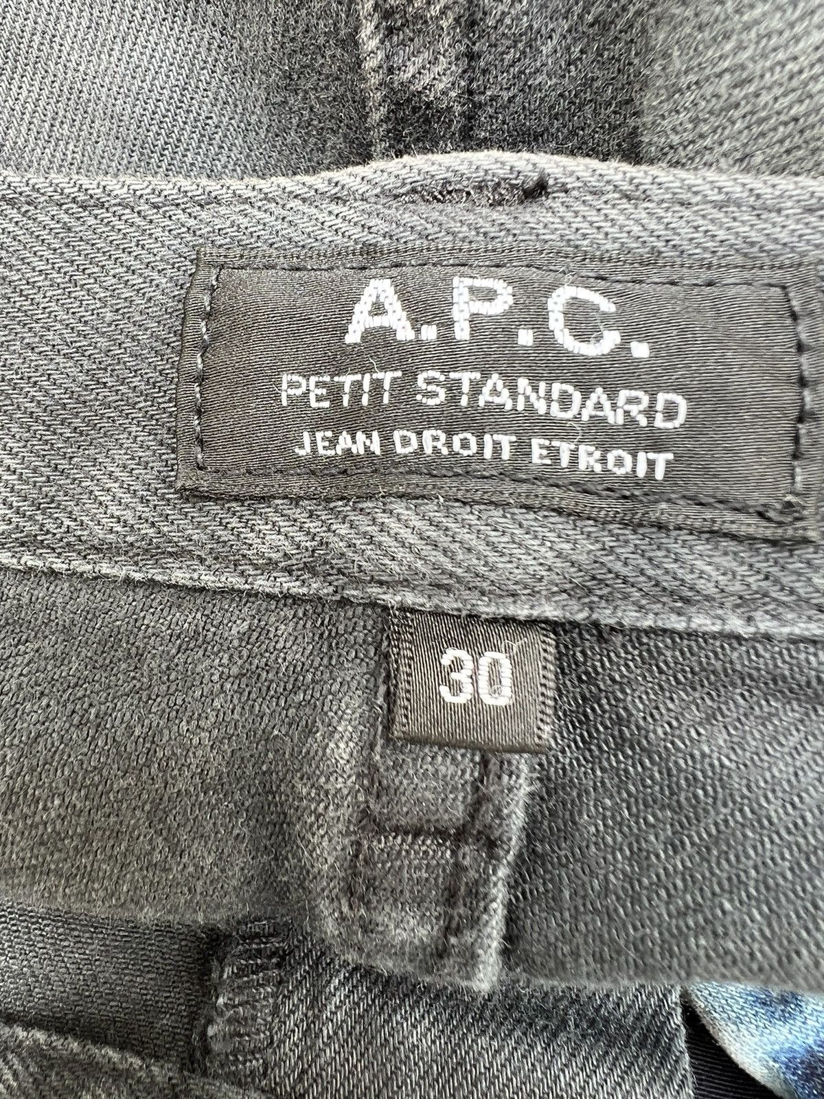 A.P.C. Vintage A.P.C. Petit Standard Sun Fade Black Denim Jeans Size US 30 / EU 46 - 20 Thumbnail