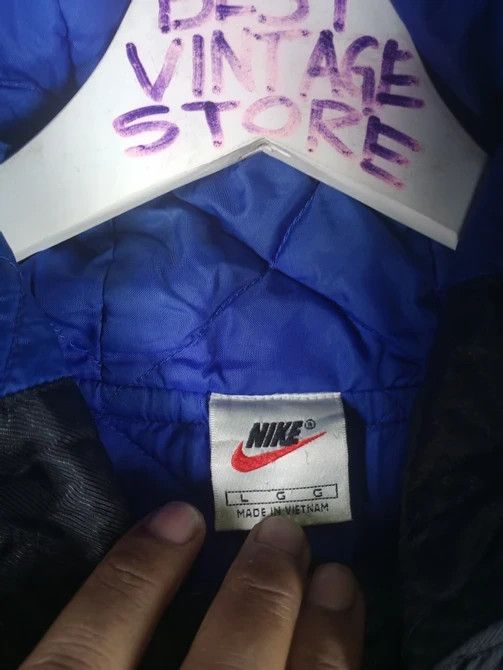 Nike × Vintage Rare Vintage 90s Nike Big Logo Long Hoodie Jacket Size US XL / EU 56 / 4 - 11 Thumbnail