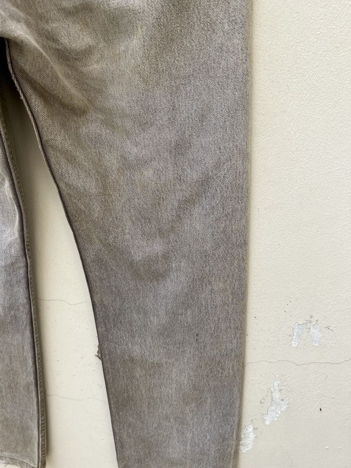 Levi's Trashed VTG 80s Levi’s 501 Sun Fade Black Denim Mud Jeans Size US 33 - 20 Thumbnail