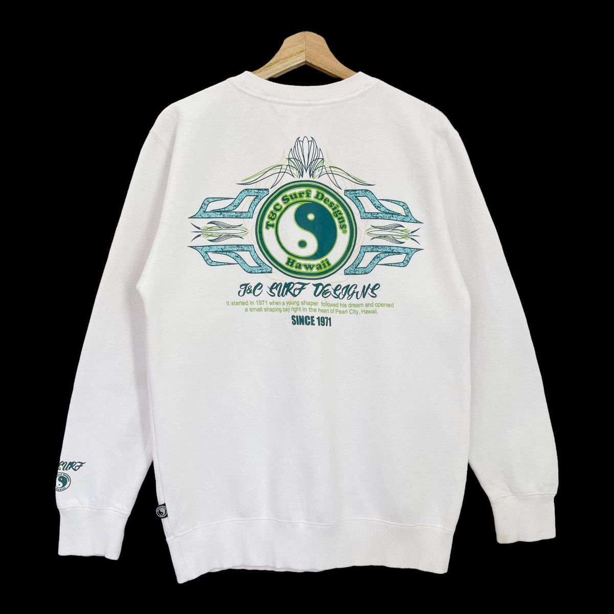 Vintage Vintage TnC Hawaii Pearl City Surf Big Logo Crewneck Size US M / EU 48-50 / 2 - 3 Thumbnail
