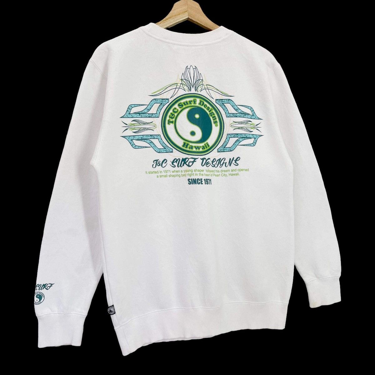 Vintage Vintage TnC Hawaii Pearl City Surf Big Logo Crewneck Size US M / EU 48-50 / 2 - 1 Thumbnail