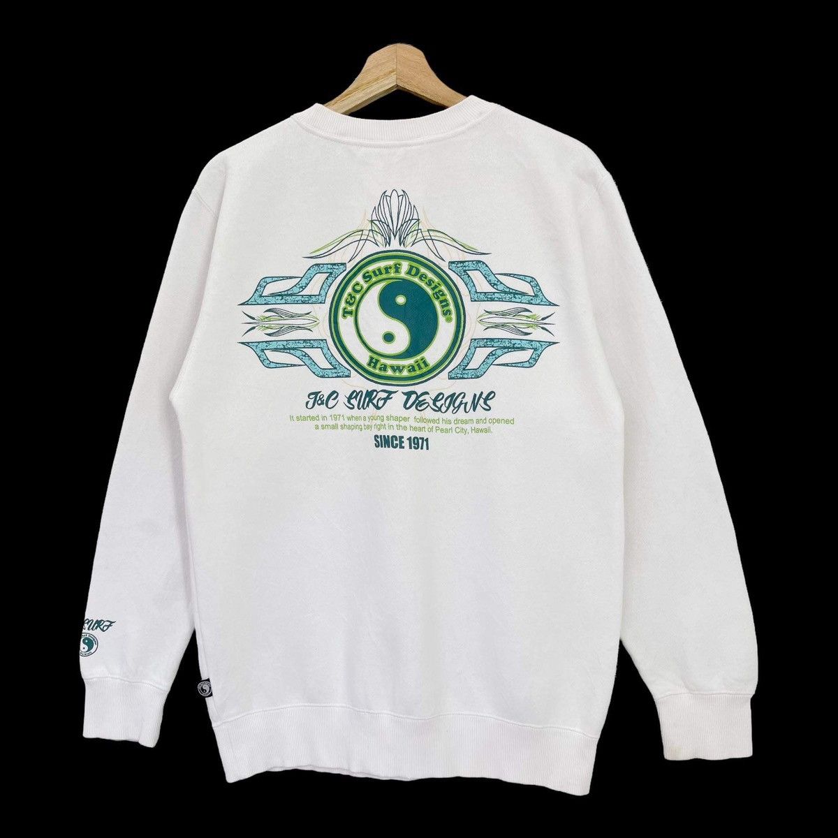 Vintage Vintage TnC Hawaii Pearl City Surf Big Logo Crewneck Size US M / EU 48-50 / 2 - 2 Thumbnail