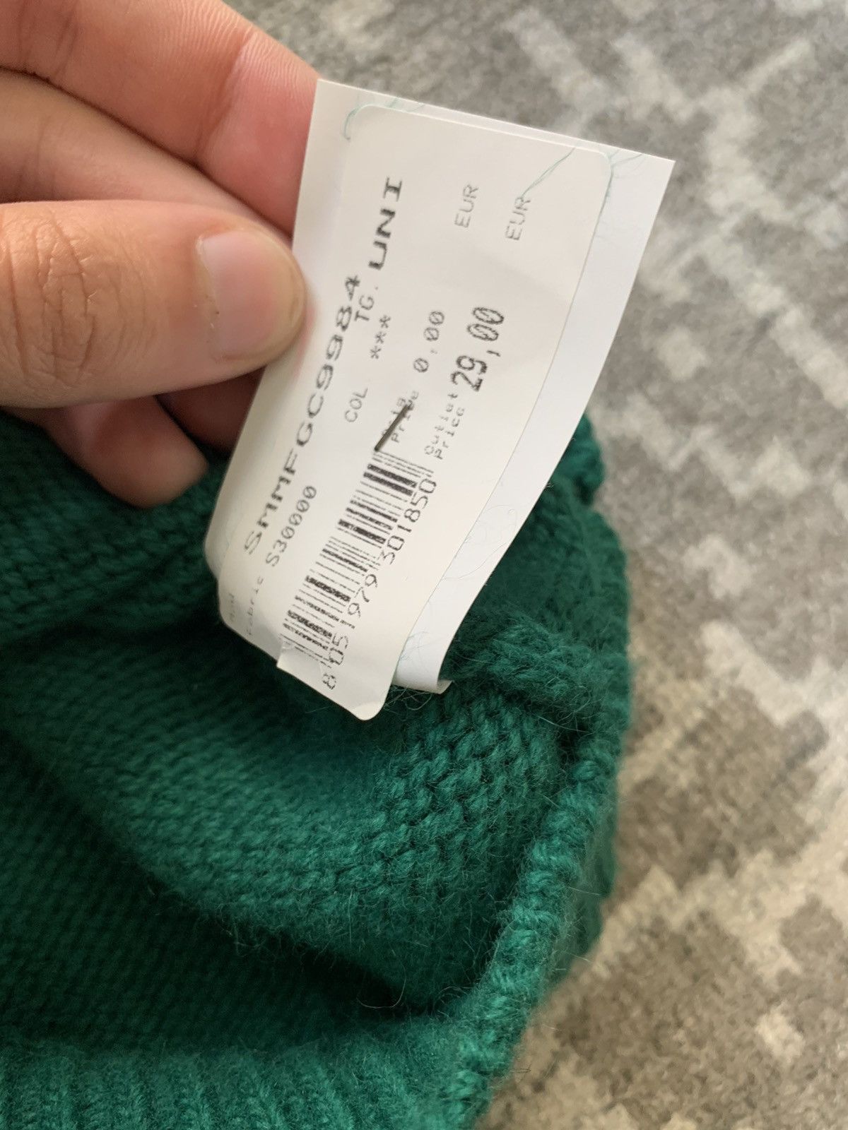 Maison Margiela SAMPLE MARGIELA Green V Neck Sweater Size US M / EU 48-50 / 2 - 6 Thumbnail