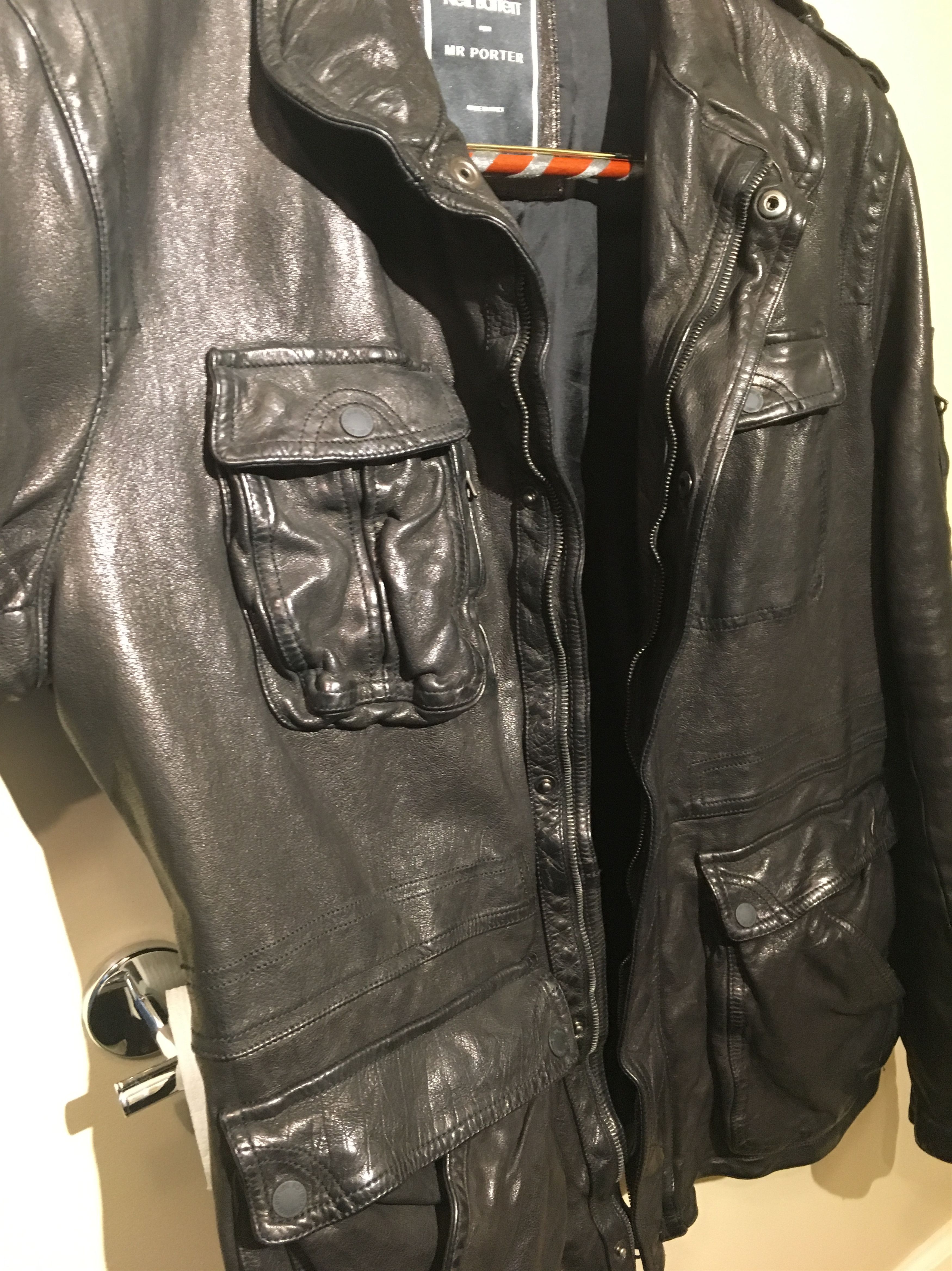 Neil Barrett Neil Barrett x Mr. Porter Leather Jacket XXL | Grailed