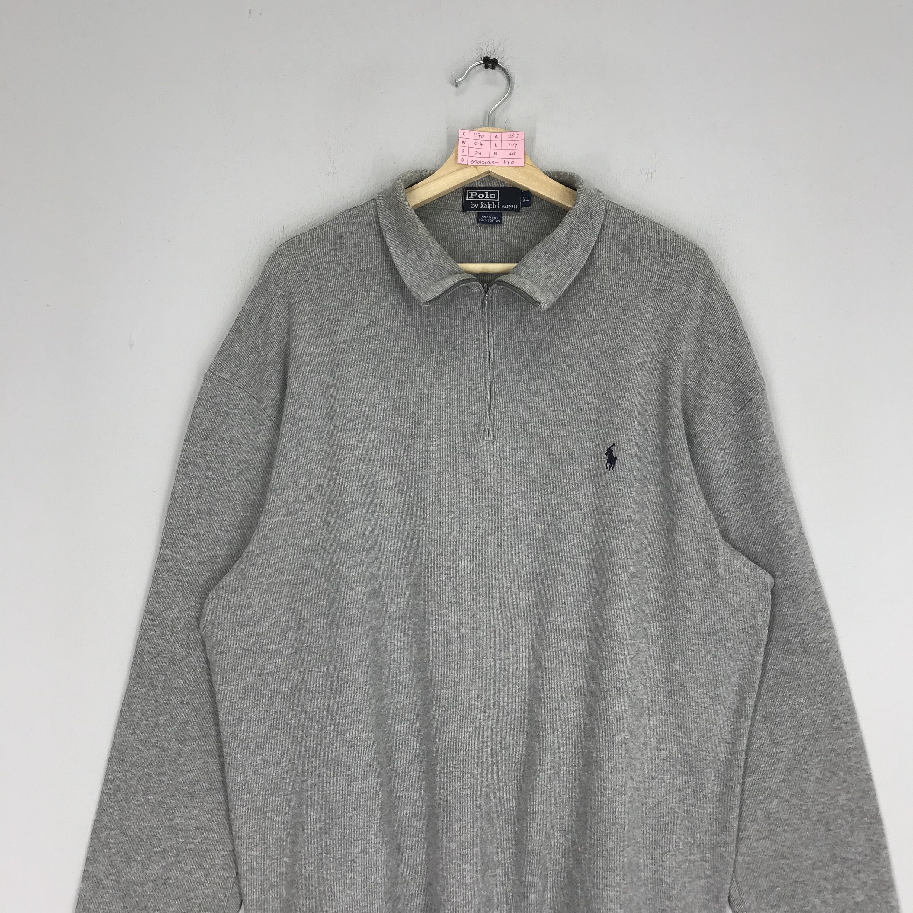 Polo Ralph Lauren Vintage Polo Ralph Lauren Small Pony Gray Sweater Polo Sport Size US XL / EU 56 / 4 - 3 Thumbnail