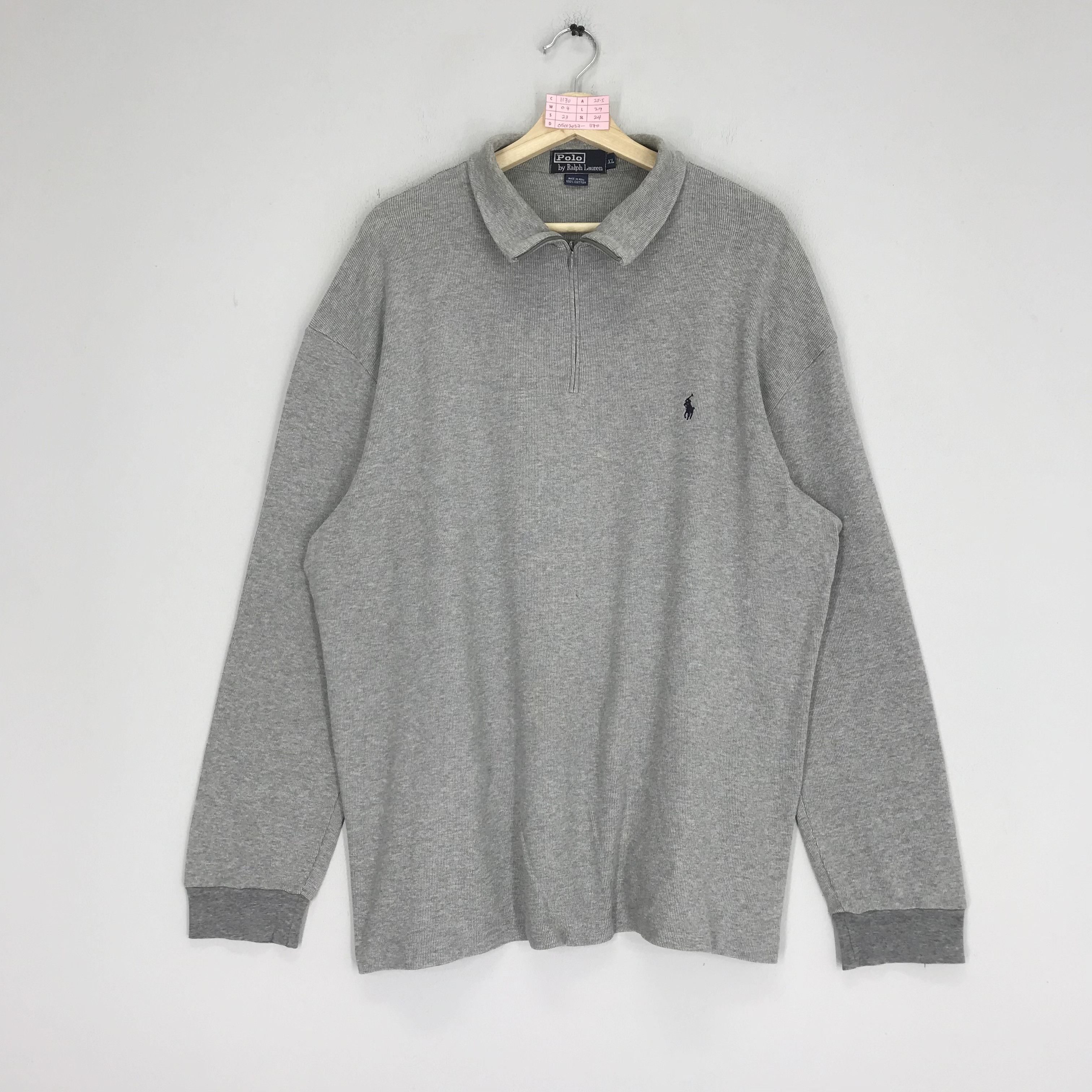 Polo Ralph Lauren Vintage Polo Ralph Lauren Small Pony Gray Sweater Polo Sport Size US XL / EU 56 / 4 - 1 Thumbnail