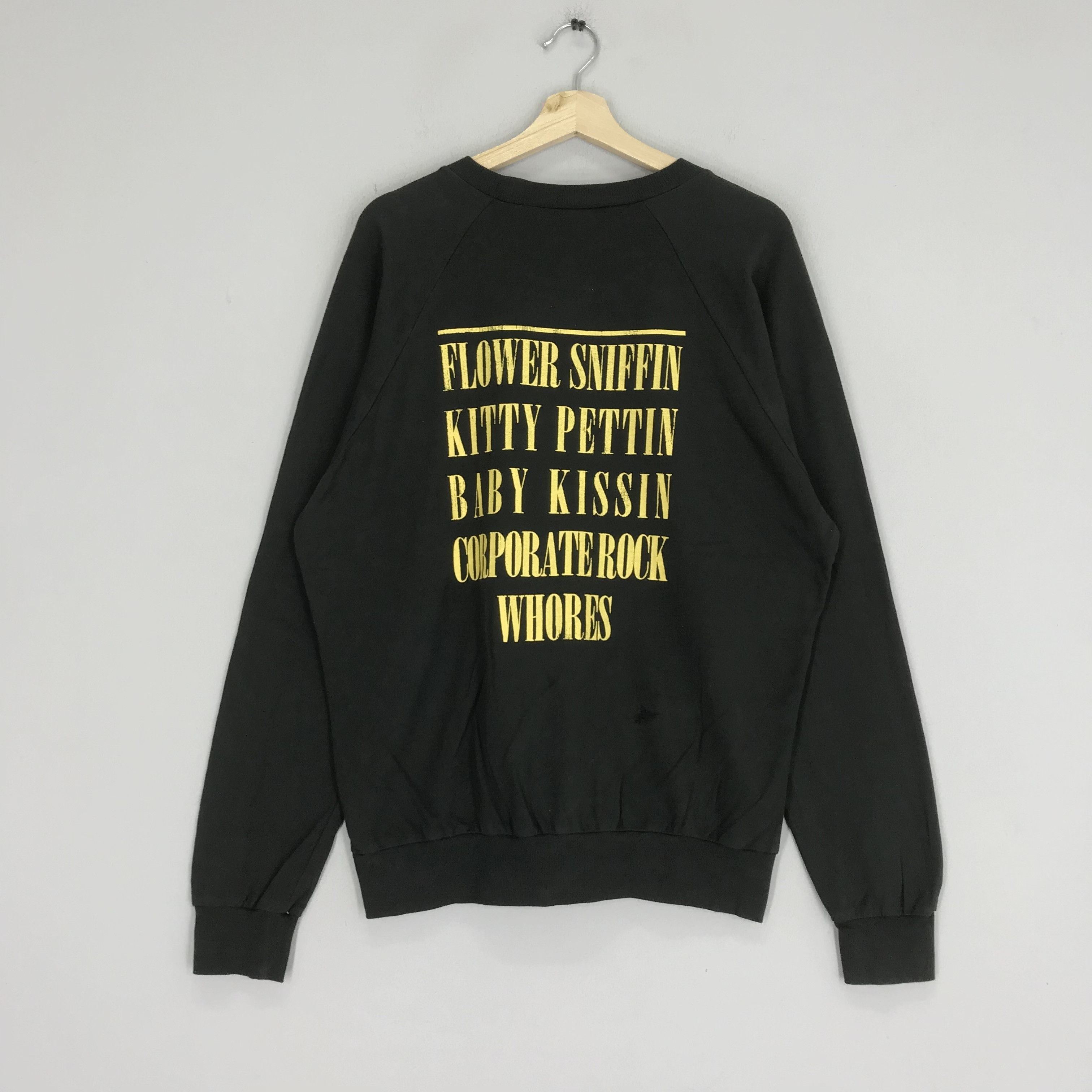 Band Tees Nirvana Band Grunge Sweater Backprinted Kurt Cobain Size US M / EU 48-50 / 2 - 2 Thumbnail