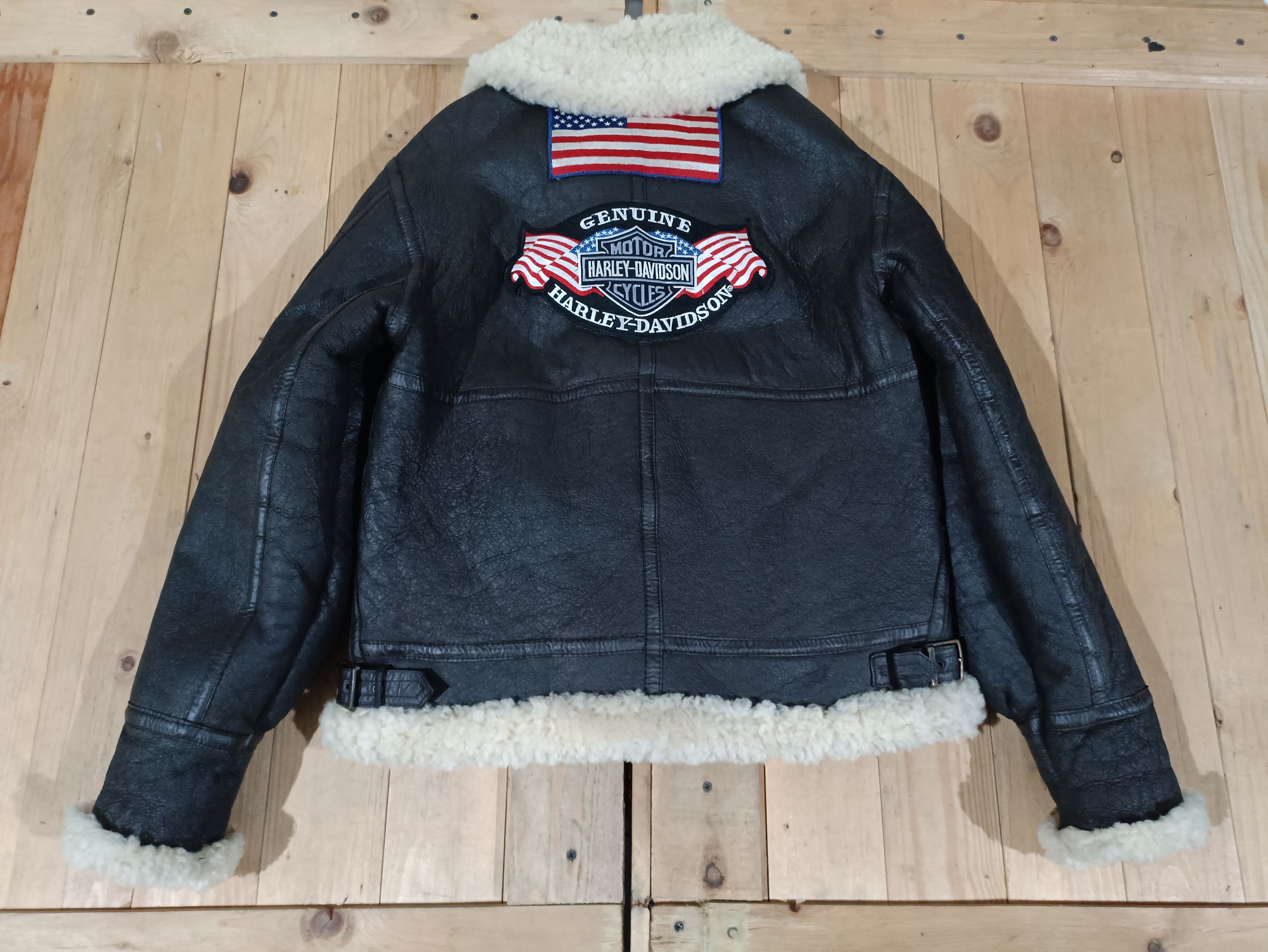 Harley Davidson HARLEY DAVIDSON TYPE B3 FLIGHT SHEEPSKIN FLIGHT JACKET Size US M / EU 48-50 / 2 - 10 Thumbnail