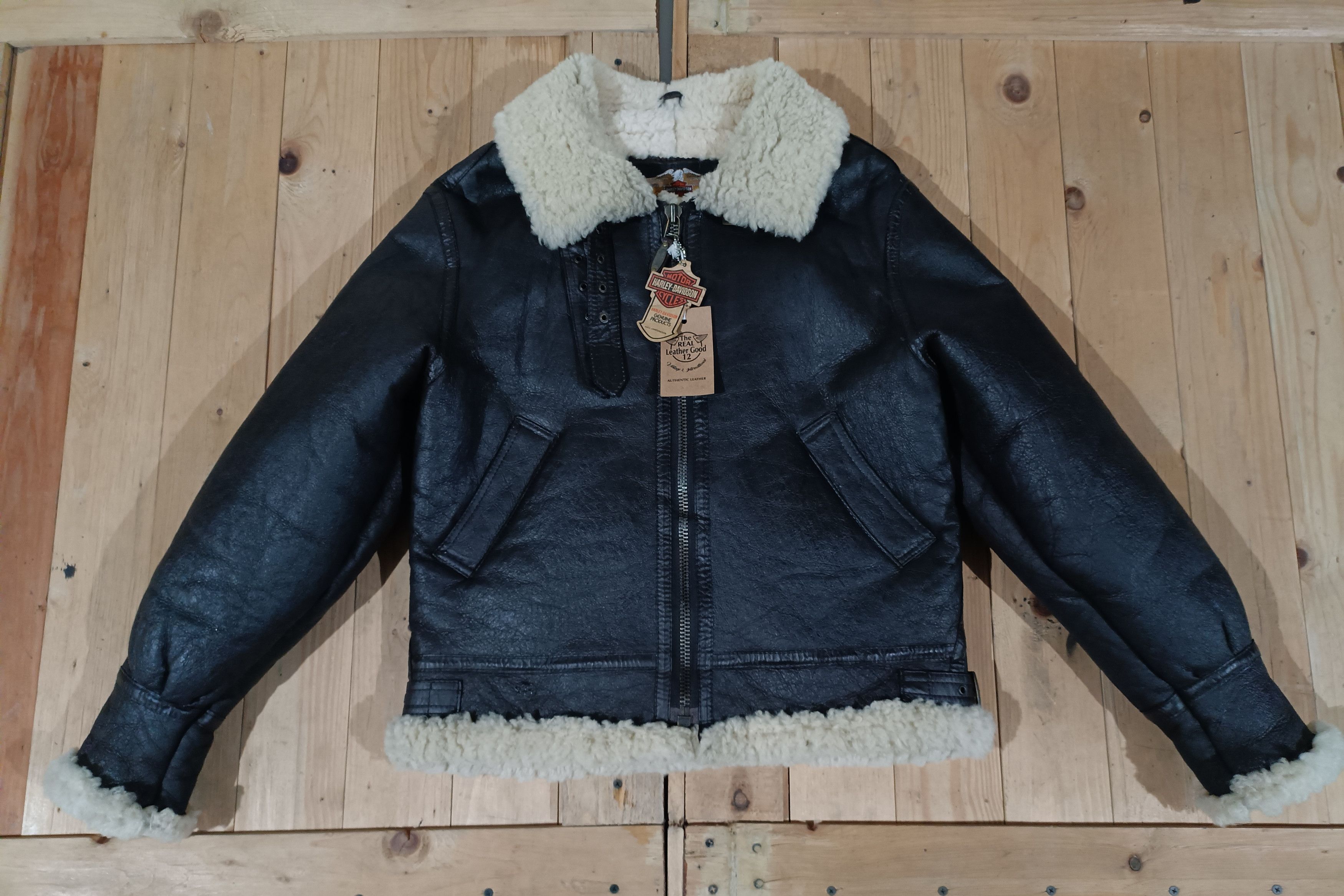 Harley Davidson HARLEY DAVIDSON TYPE B3 FLIGHT SHEEPSKIN FLIGHT JACKET Size US M / EU 48-50 / 2 - 1 Thumbnail
