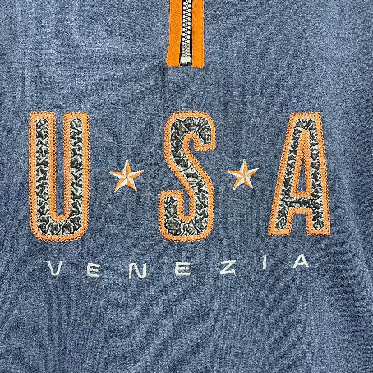 Vintage Vintage Venezia USA Spellout Halfzip Sweatshirt Size XL Size US XL / EU 56 / 4 - 5 Thumbnail