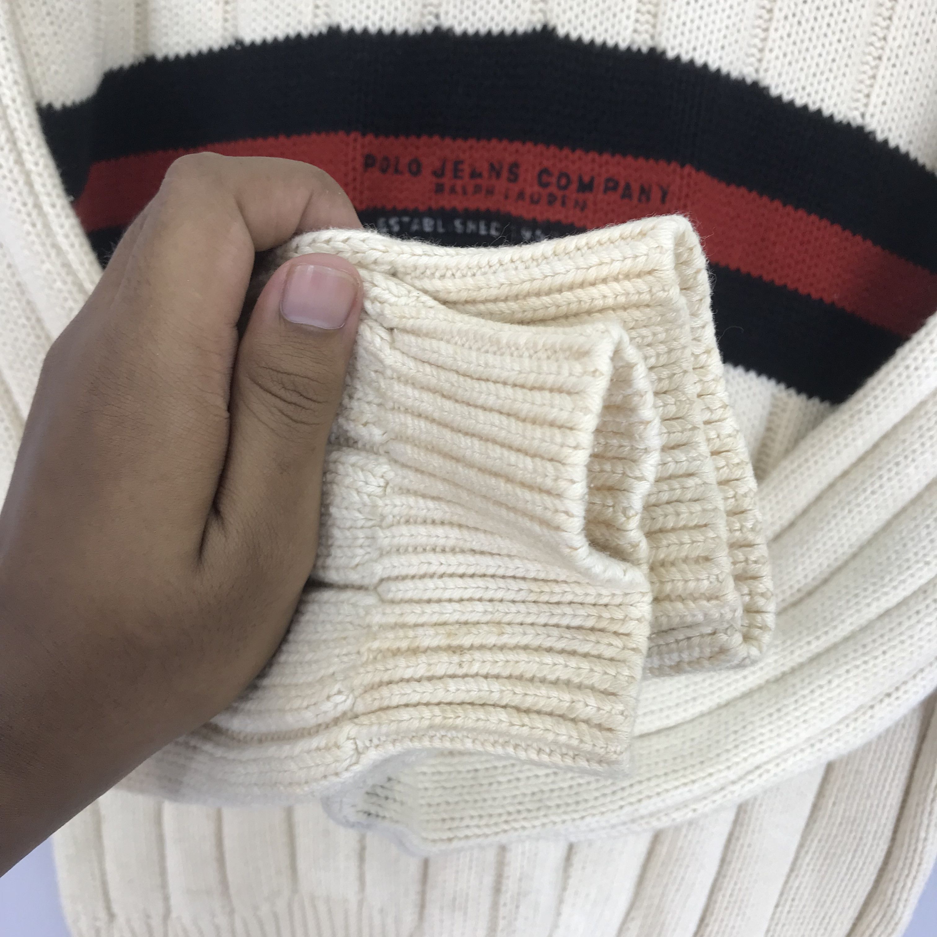 Polo Ralph Lauren Polo Jeans Company Ralph Lauren Half Zipper Stripes Size US S / EU 44-46 / 1 - 5 Thumbnail