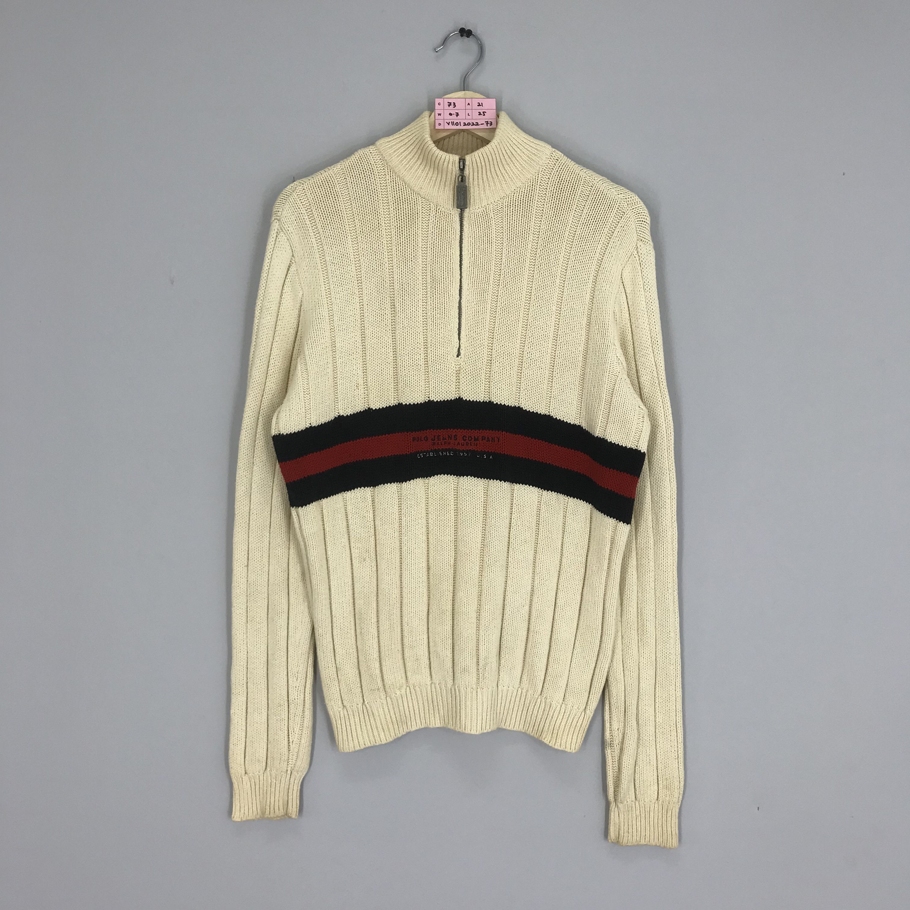 Polo Jeans Company Ralph Lauren Half Zipper Stripes