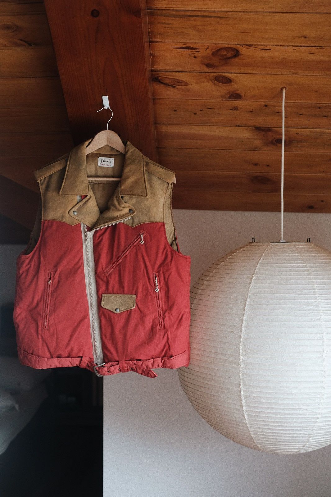 Image of Visvim Strabler Down Vest in Red, Men's (Size XL)