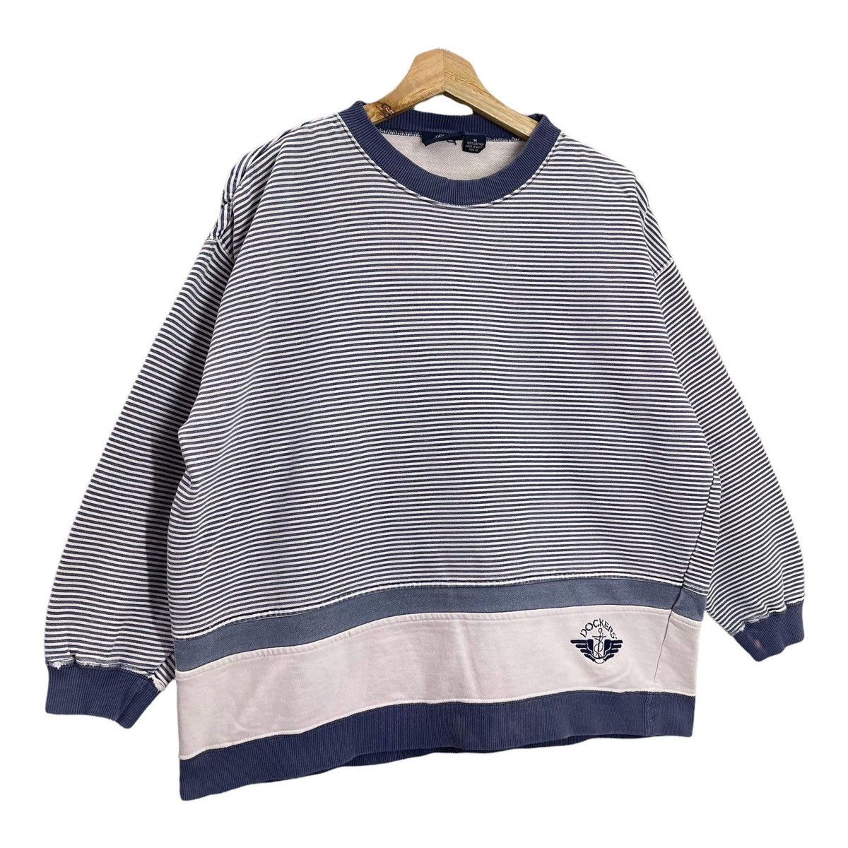 Dockers Vintage 90s Dockers Small Logo Crewneck Sweatshirt Size M Size US M / EU 48-50 / 2 - 2 Thumbnail