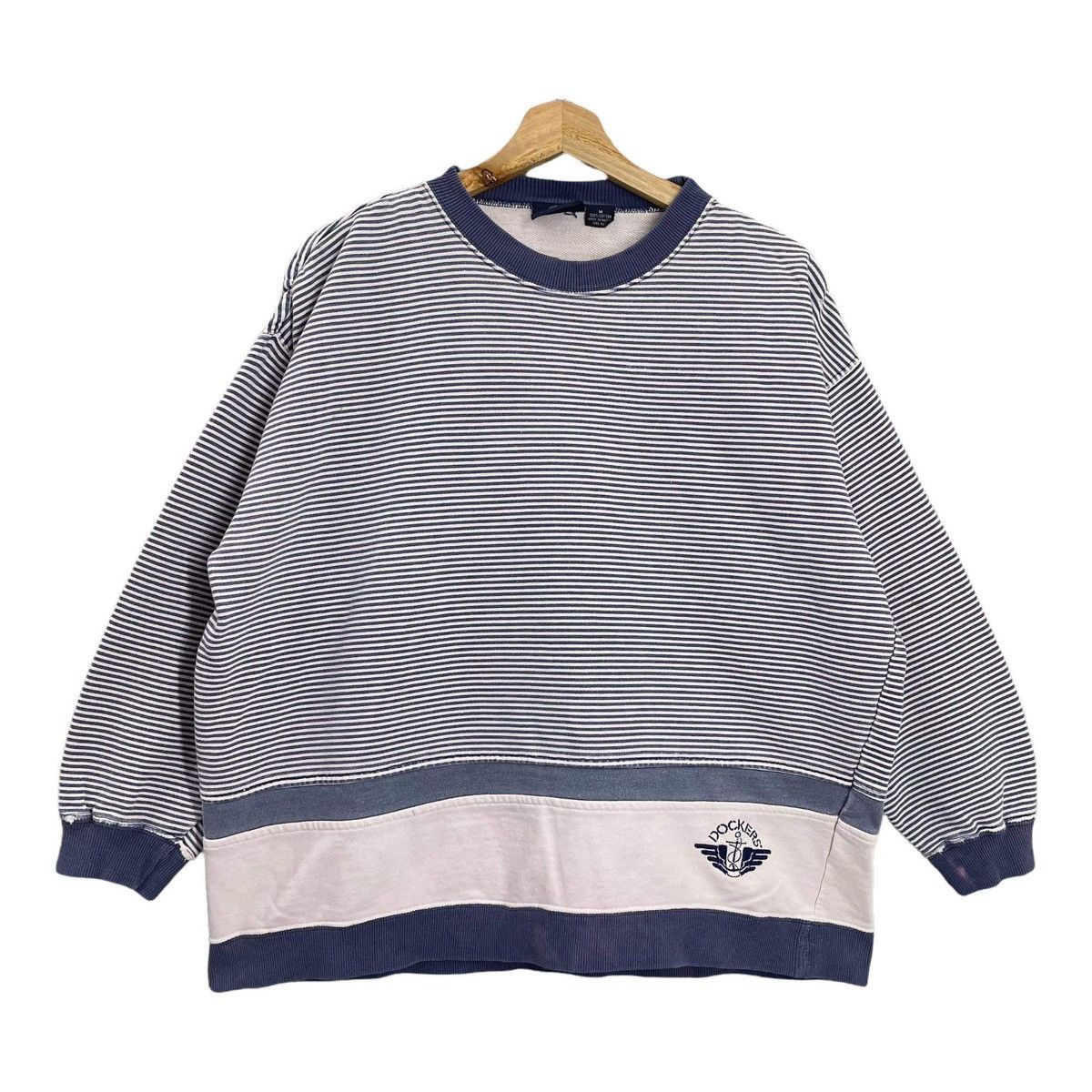 Dockers Vintage 90s Dockers Small Logo Crewneck Sweatshirt Size M Size US M / EU 48-50 / 2 - 1 Thumbnail