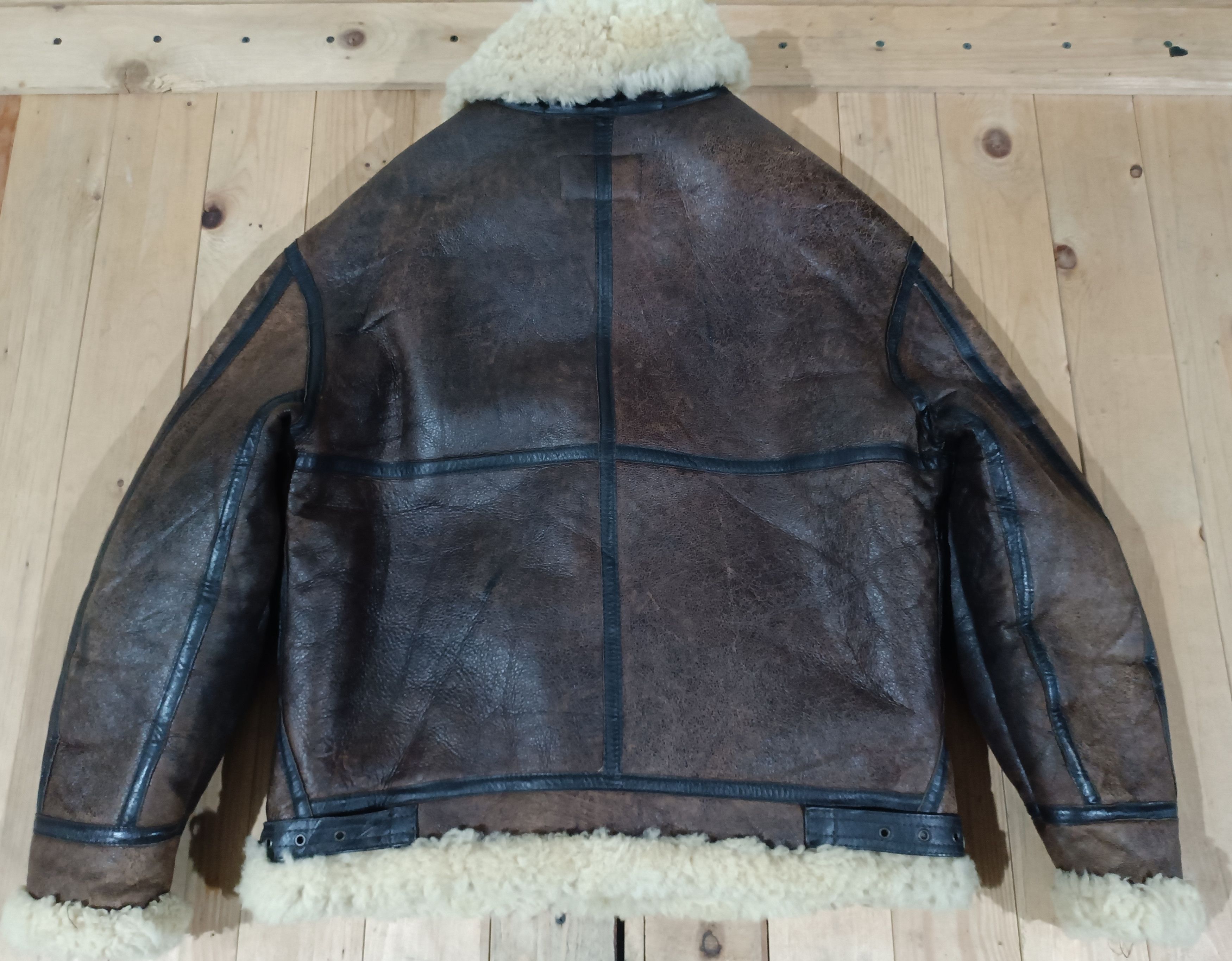 Genuine Leather MILANO CONNECTION LEATHER TYPE B3 SHEEPSKIN FLIGHT JACKET Size US L / EU 52-54 / 3 - 10 Thumbnail