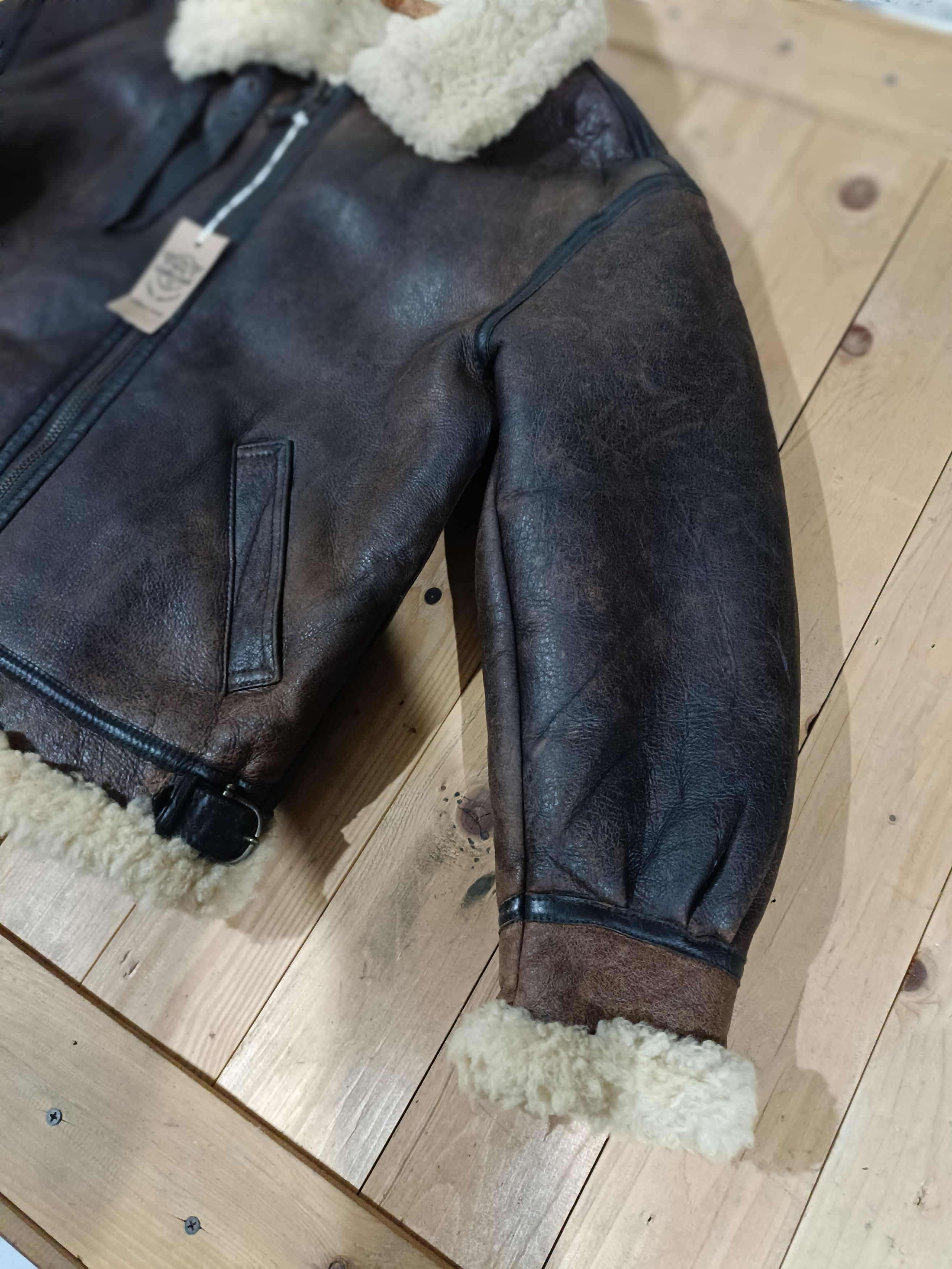 Genuine Leather MILANO CONNECTION LEATHER TYPE B3 SHEEPSKIN FLIGHT JACKET Size US L / EU 52-54 / 3 - 8 Thumbnail