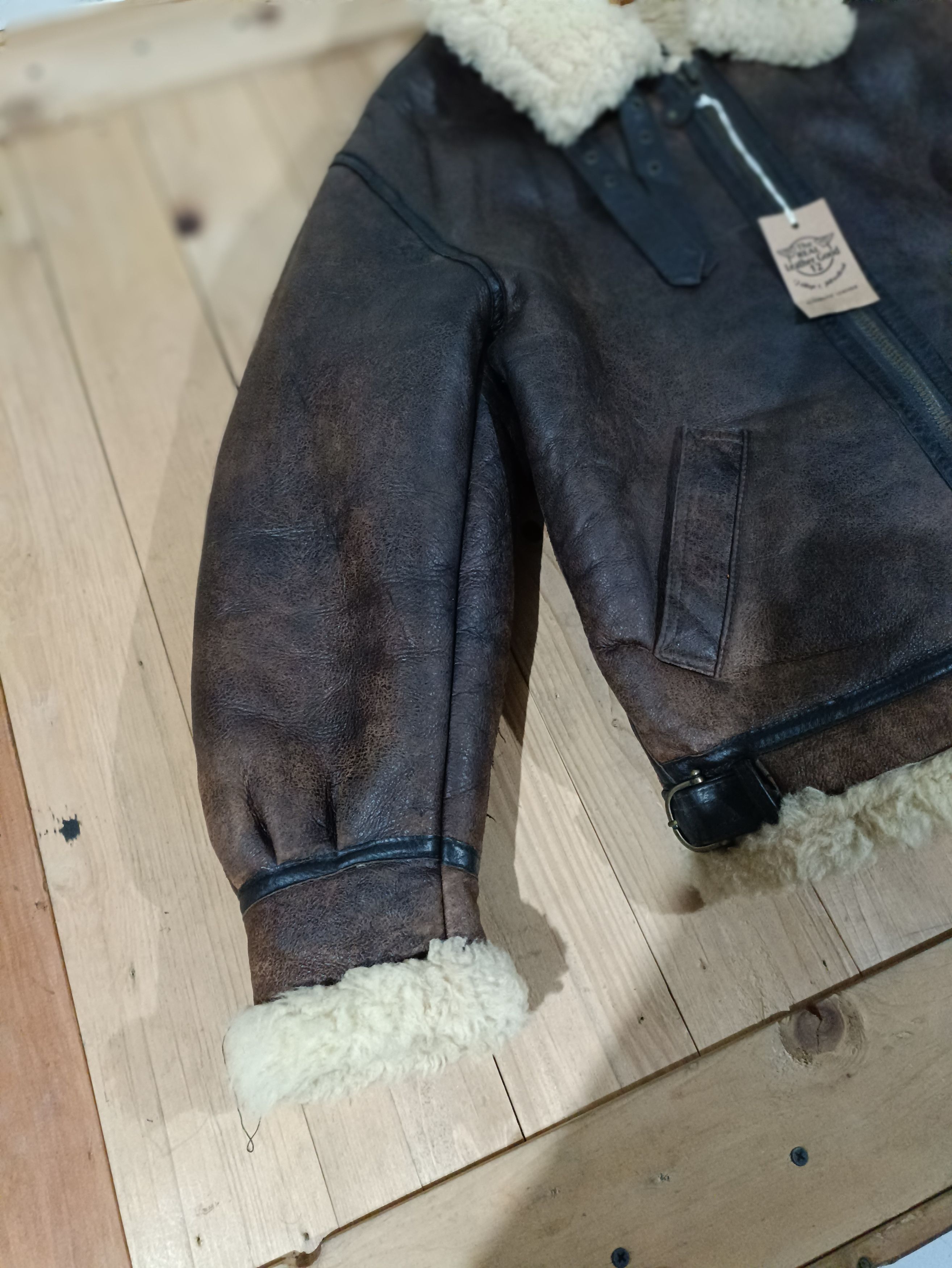 Genuine Leather MILANO CONNECTION LEATHER TYPE B3 SHEEPSKIN FLIGHT JACKET Size US L / EU 52-54 / 3 - 7 Thumbnail