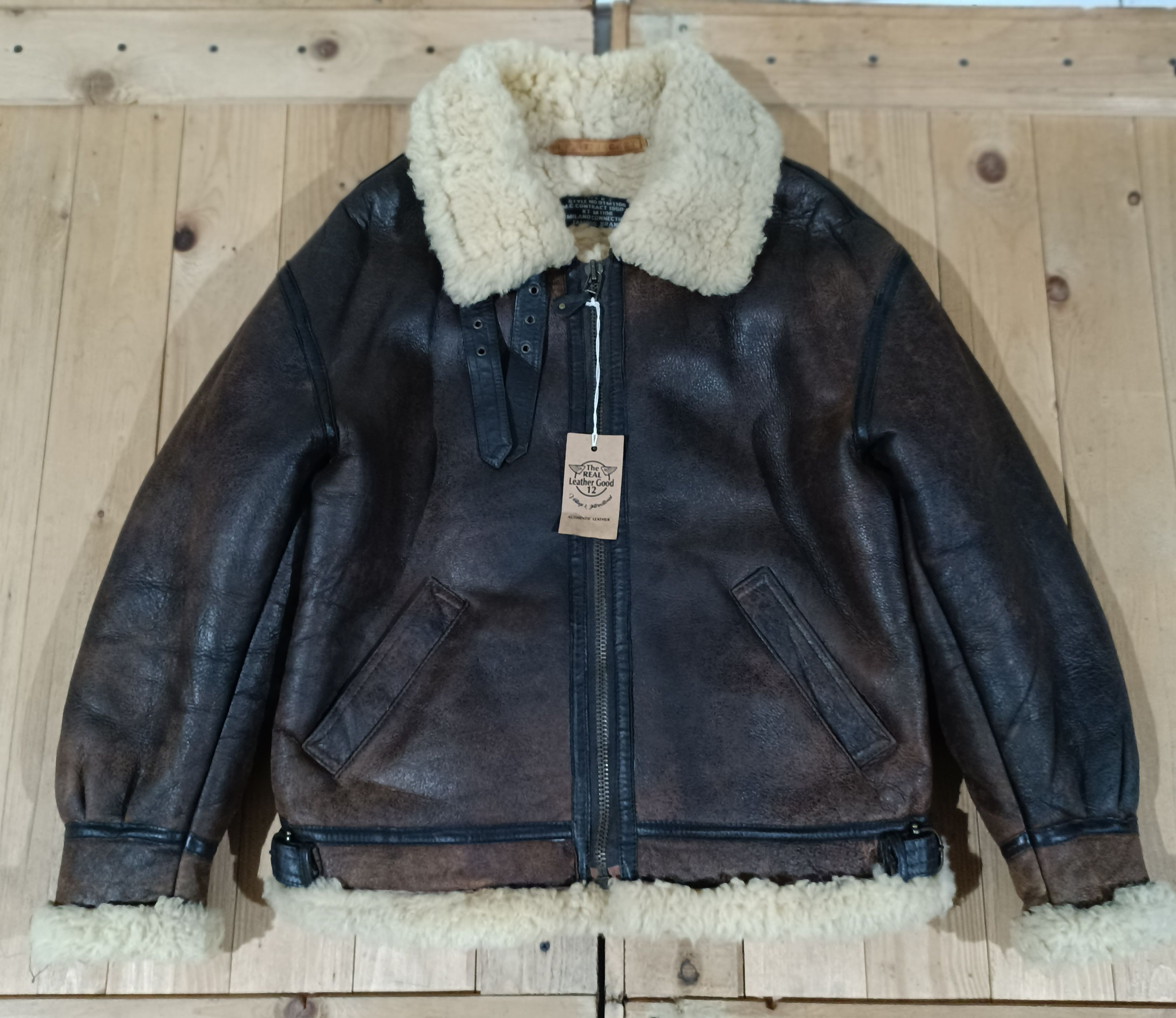 Leather Jacket MILANO CONNECTION LEATHER TYPE B3 SHEEPSKIN FLIGHT