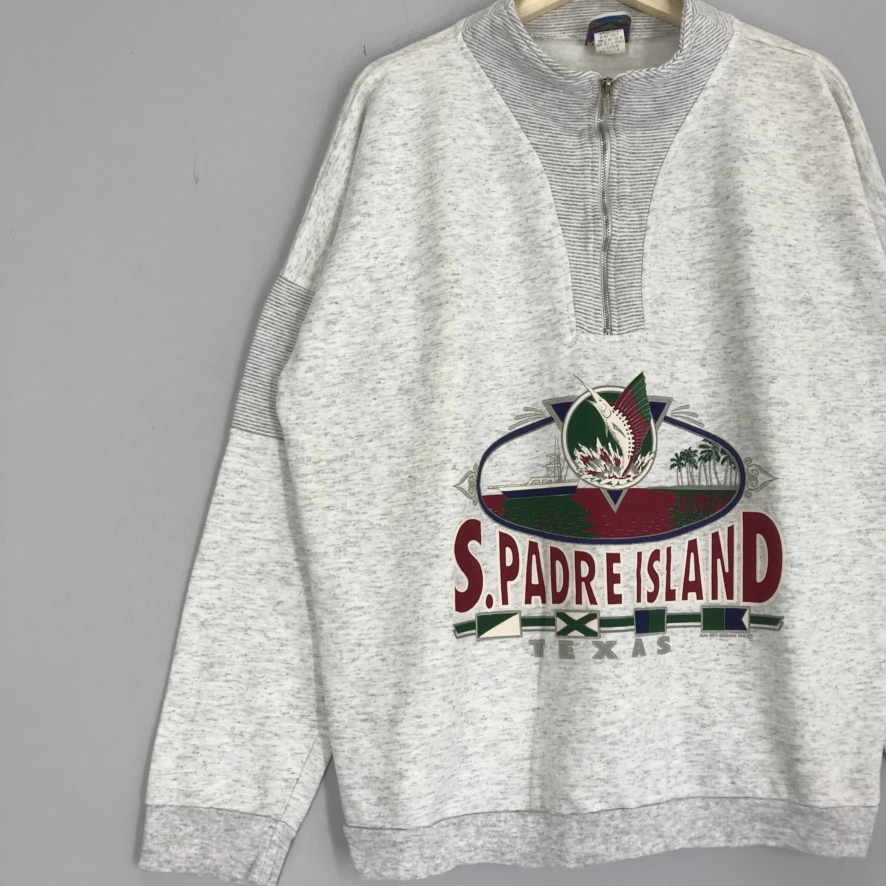 Vintage Vintage South Padre Island Texas Half Zipper Sweater Texas Size US L / EU 52-54 / 3 - 3 Thumbnail