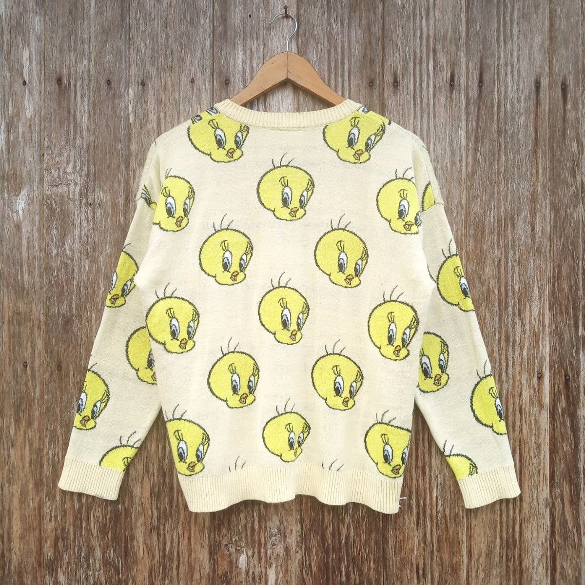 Cartoon Network Rare!! Virgirl x Looney Tunes Cartoon Tweety Alloverprint Size US S / EU 44-46 / 1 - 2 Thumbnail