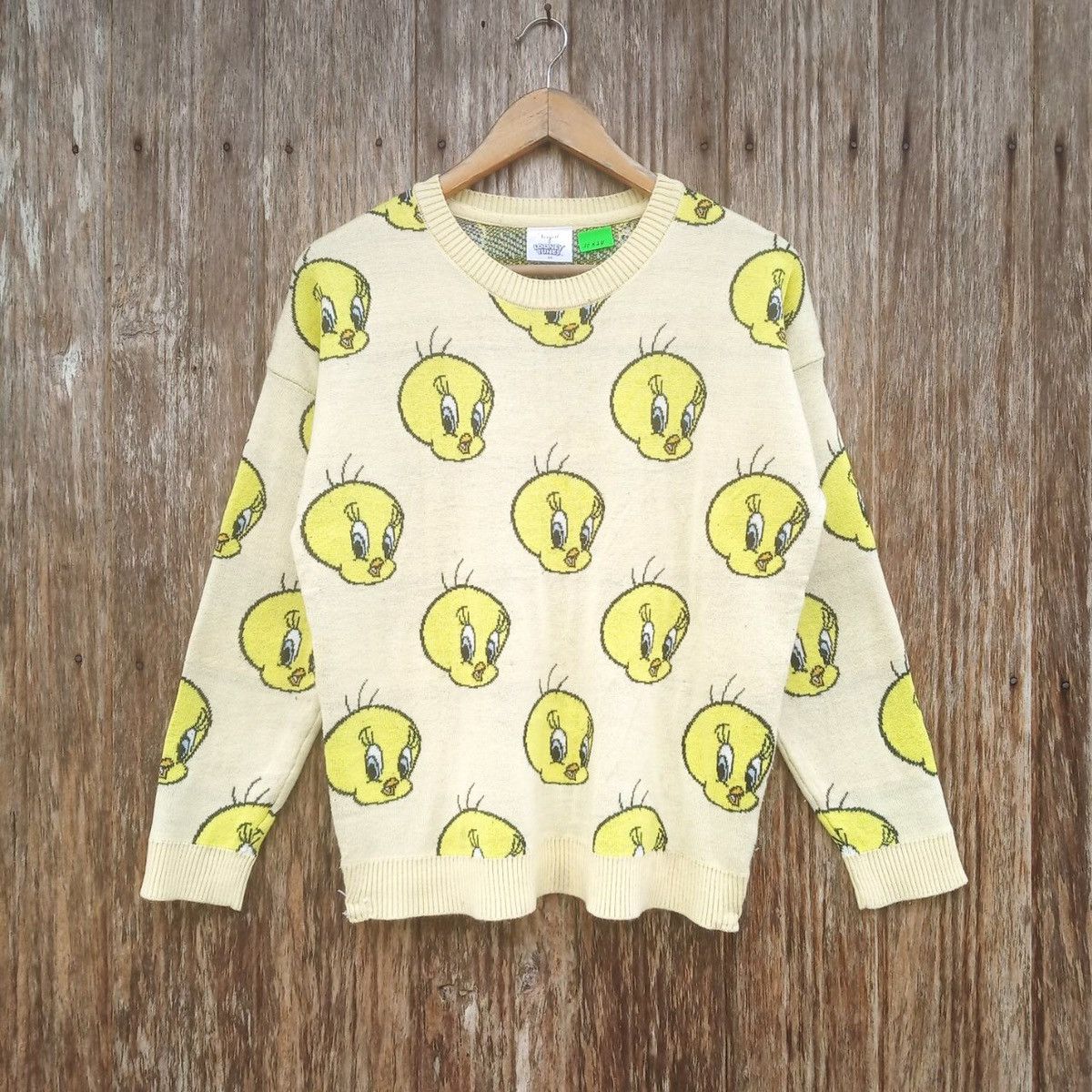 Cartoon Network Rare!! Virgirl x Looney Tunes Cartoon Tweety Alloverprint Size US S / EU 44-46 / 1 - 1 Thumbnail