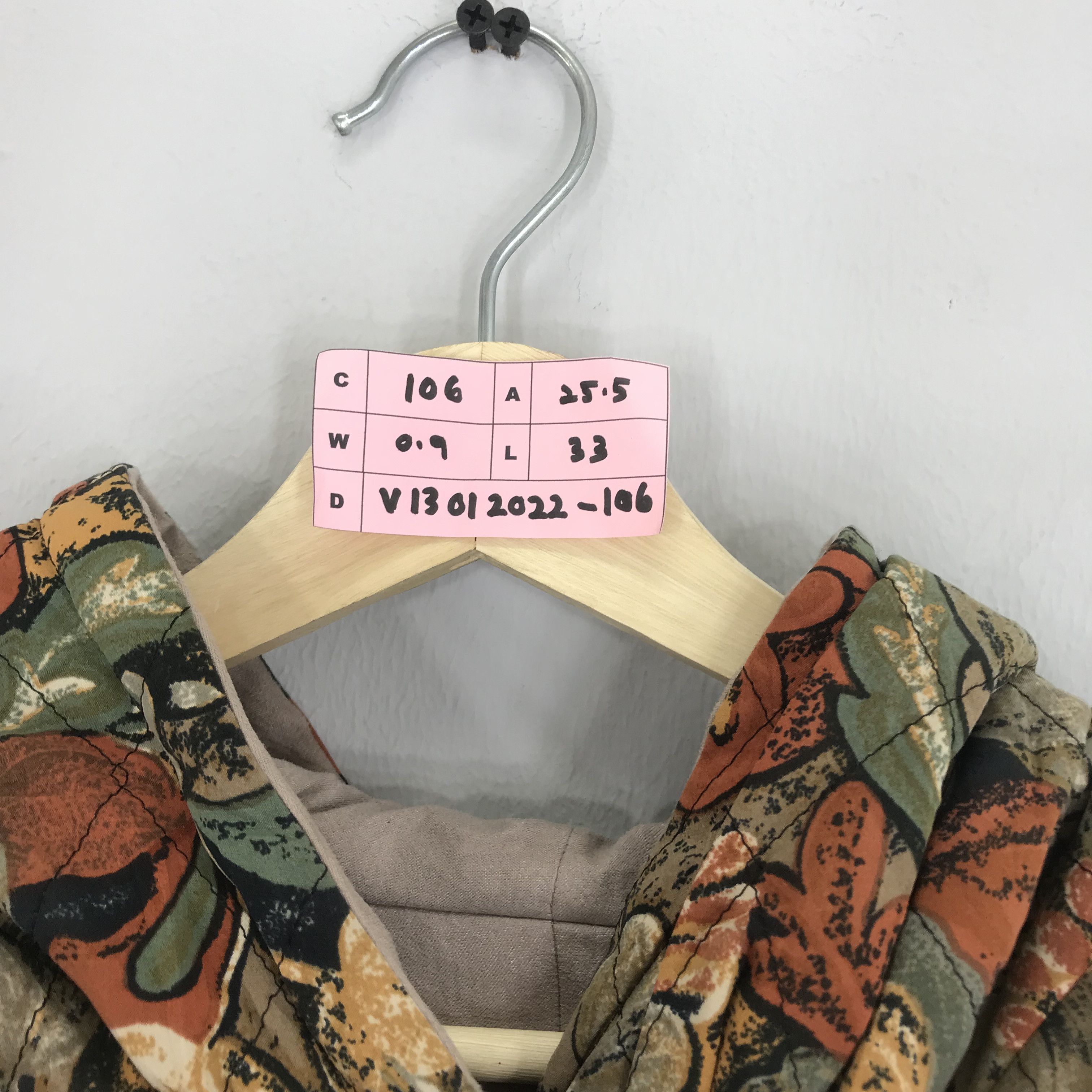 Arts & Science Retro Tropical Jacket Hoodie Overprinted Roses Flower Size US L / EU 52-54 / 3 - 6 Thumbnail