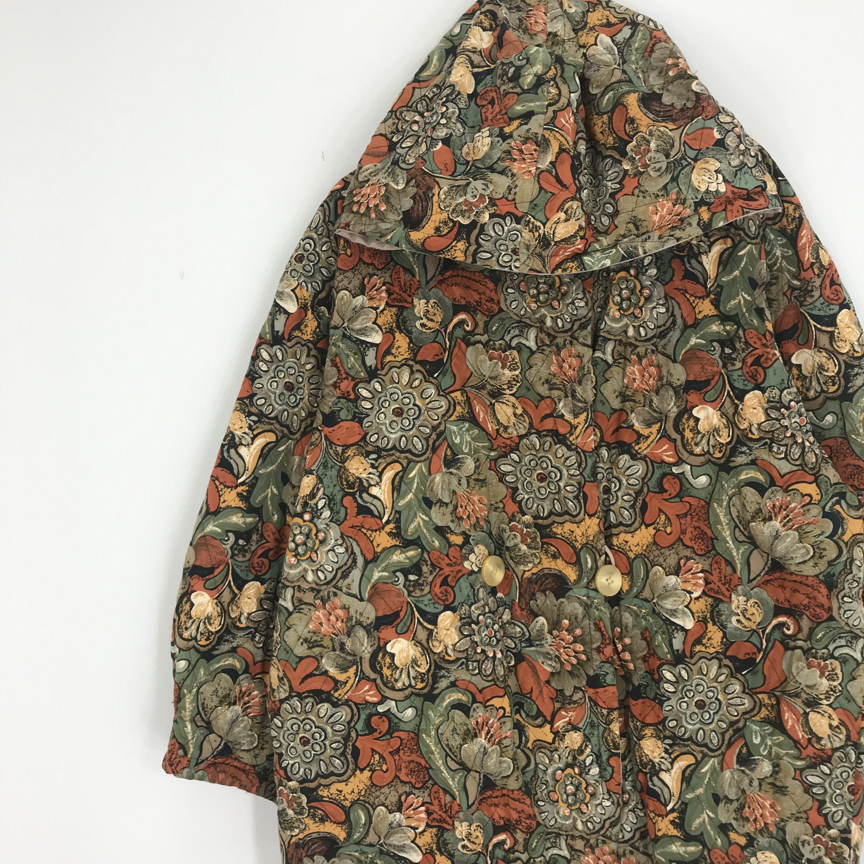 Arts & Science Retro Tropical Jacket Hoodie Overprinted Roses Flower Size US L / EU 52-54 / 3 - 3 Thumbnail