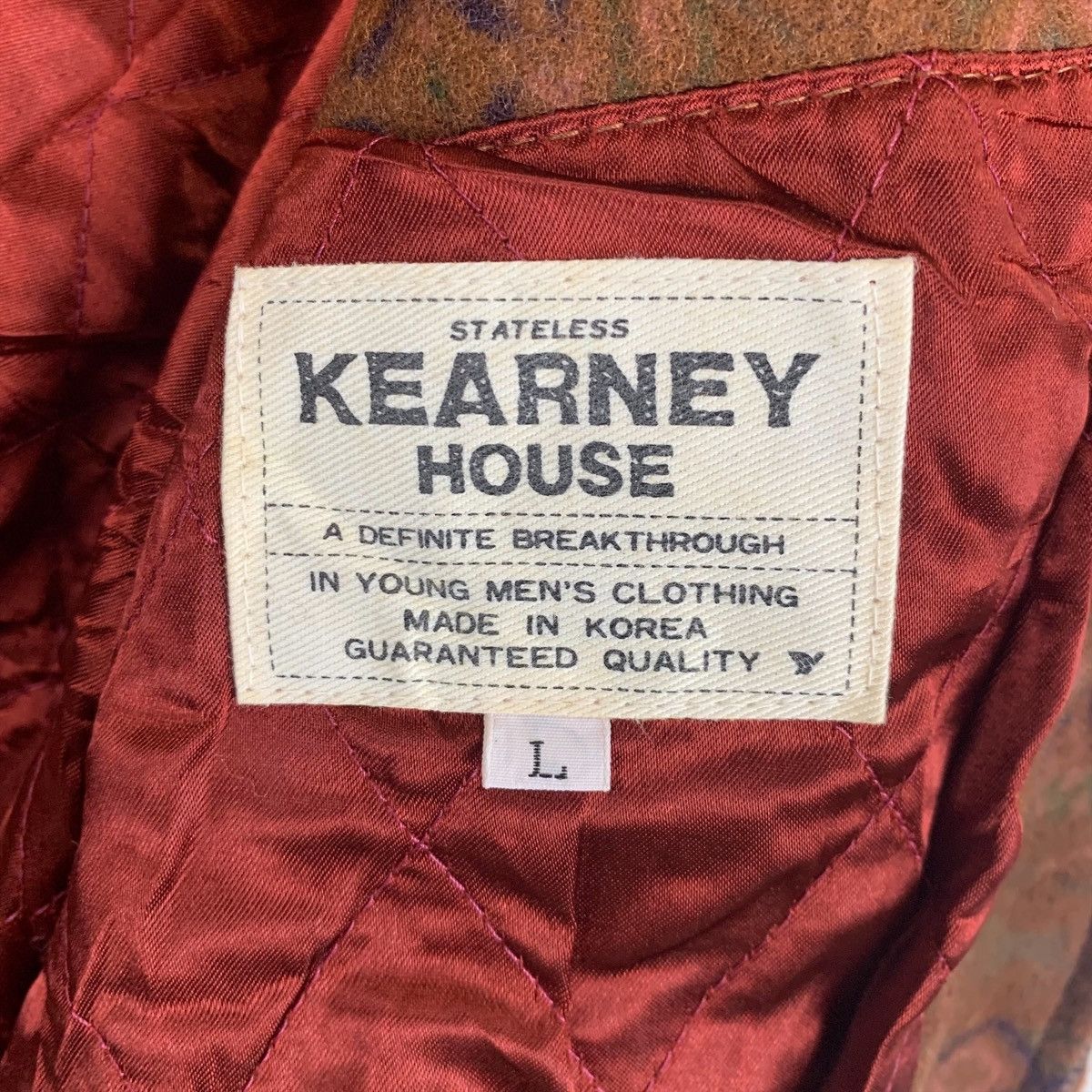 KEARNEY HOUSE Casual Fashion Design Wool Bomber Jacket