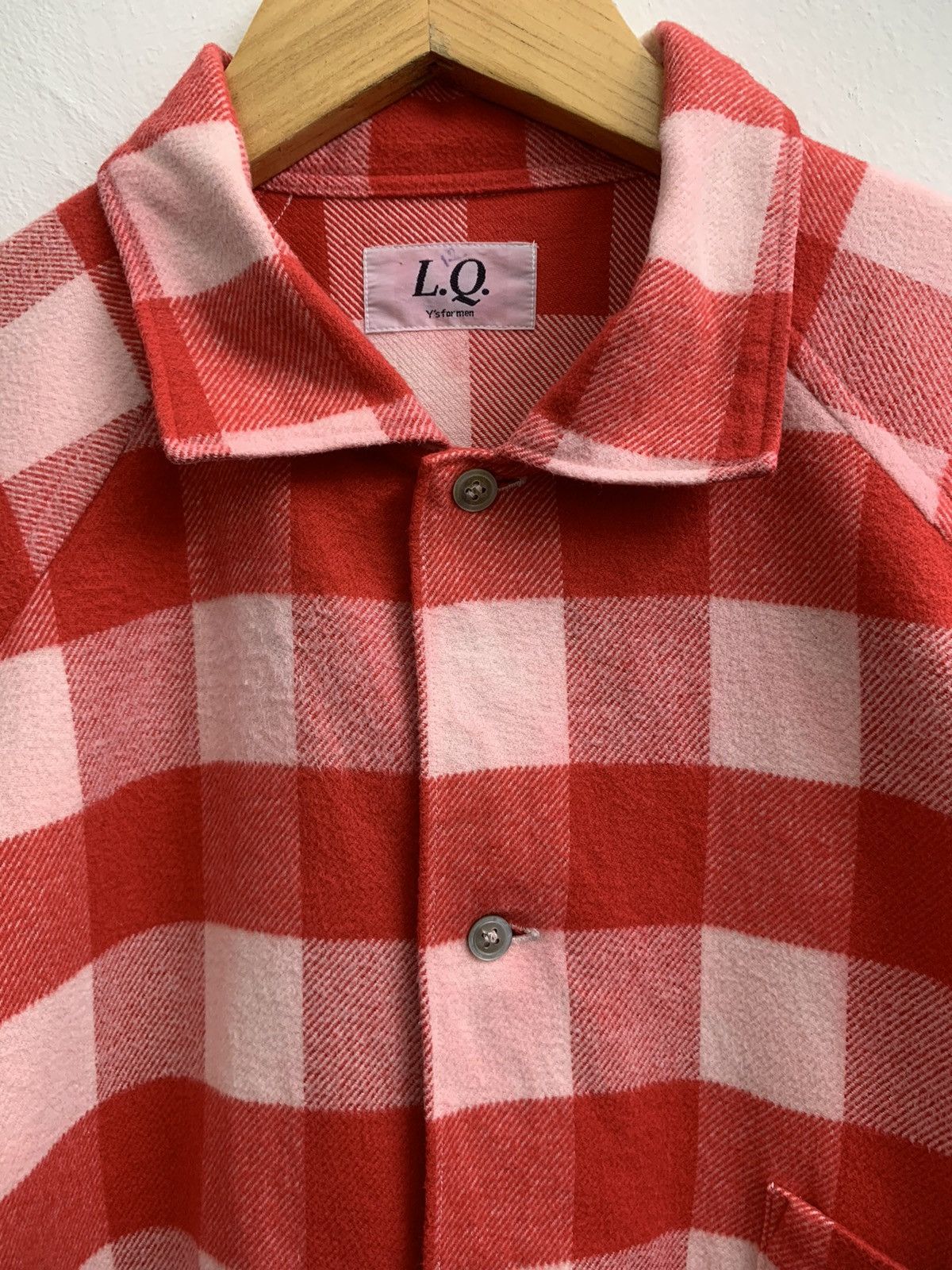 Vintage 🇯🇵 Iconic Yohji Yamamoto L.Q Y's for men Flannel Shirts Size US M / EU 48-50 / 2 - 3 Thumbnail