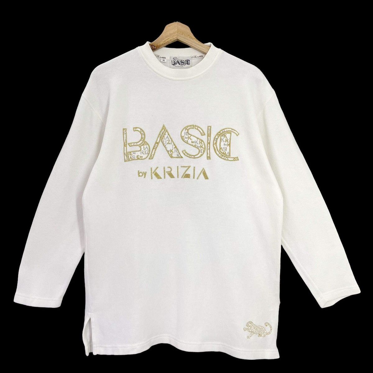 Vintage Basic By Krizia Big Logo Longsleeve Tshirt Size M Size US M / EU 48-50 / 2 - 1 Thumbnail