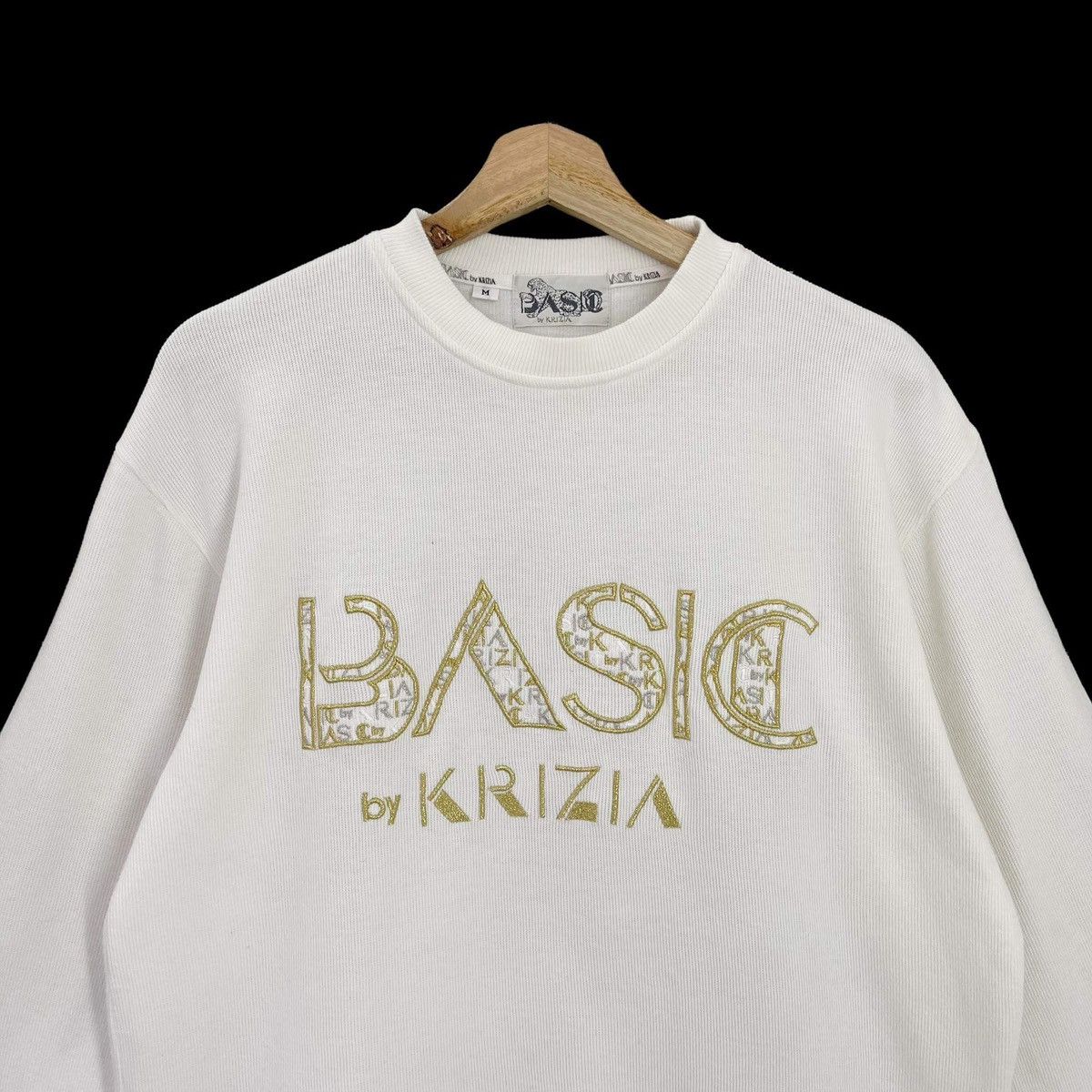 Vintage Basic By Krizia Big Logo Longsleeve Tshirt Size M Size US M / EU 48-50 / 2 - 4 Thumbnail