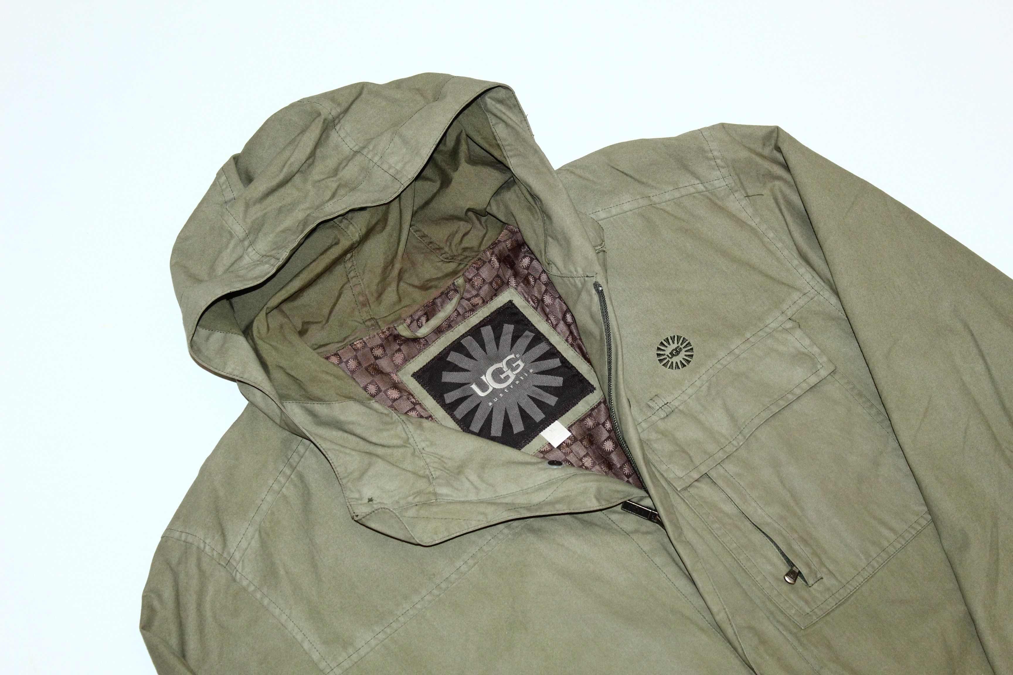 Ugg VTG🔥 UGG Australia Waxed Cotton Hooded Field Jacket Size US XL / EU 56 / 4 - 4 Thumbnail