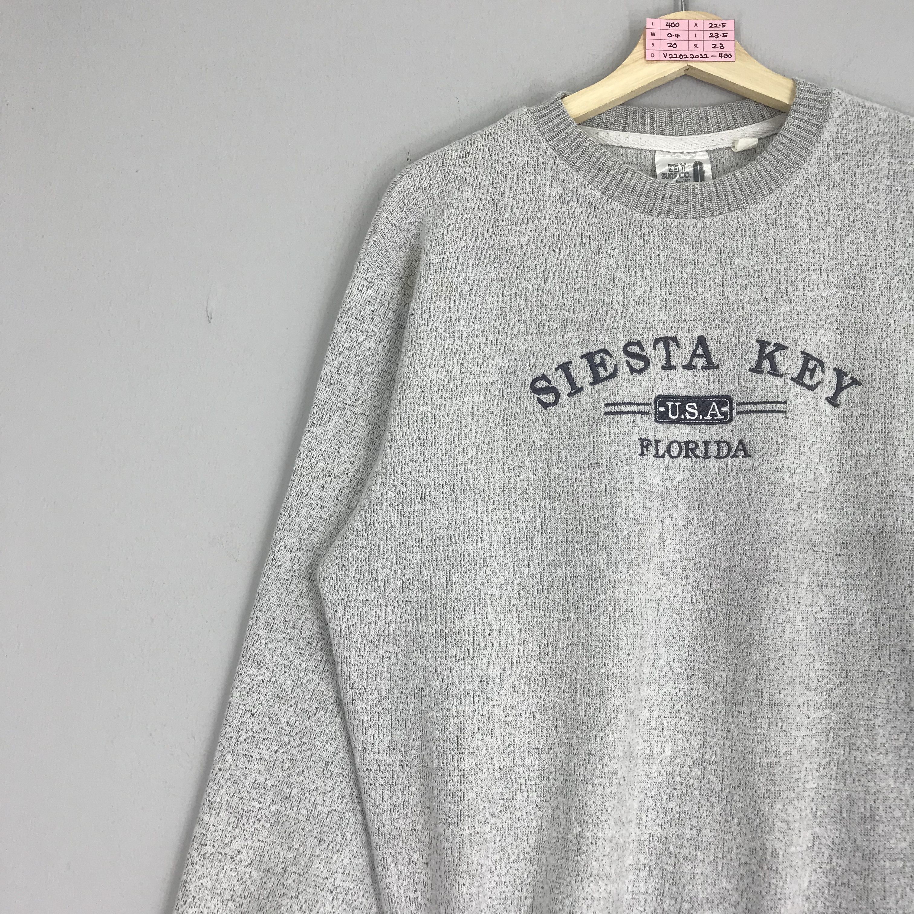 Vintage Vintage Siesta Key Florida USA Crewneck Gray Sweater Size US M / EU 48-50 / 2 - 3 Thumbnail