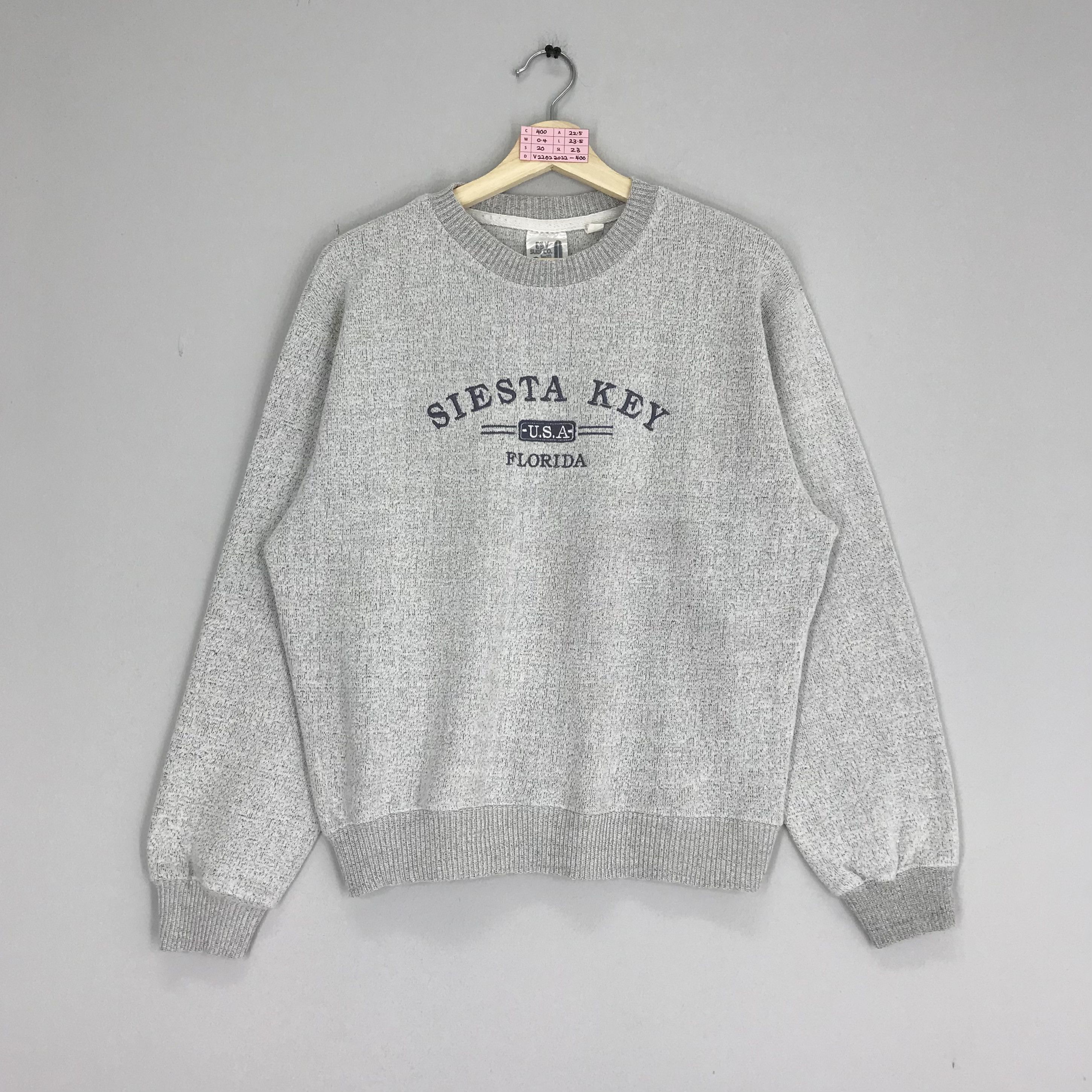 Vintage Vintage Siesta Key Florida USA Crewneck Gray Sweater Size US M / EU 48-50 / 2 - 1 Thumbnail