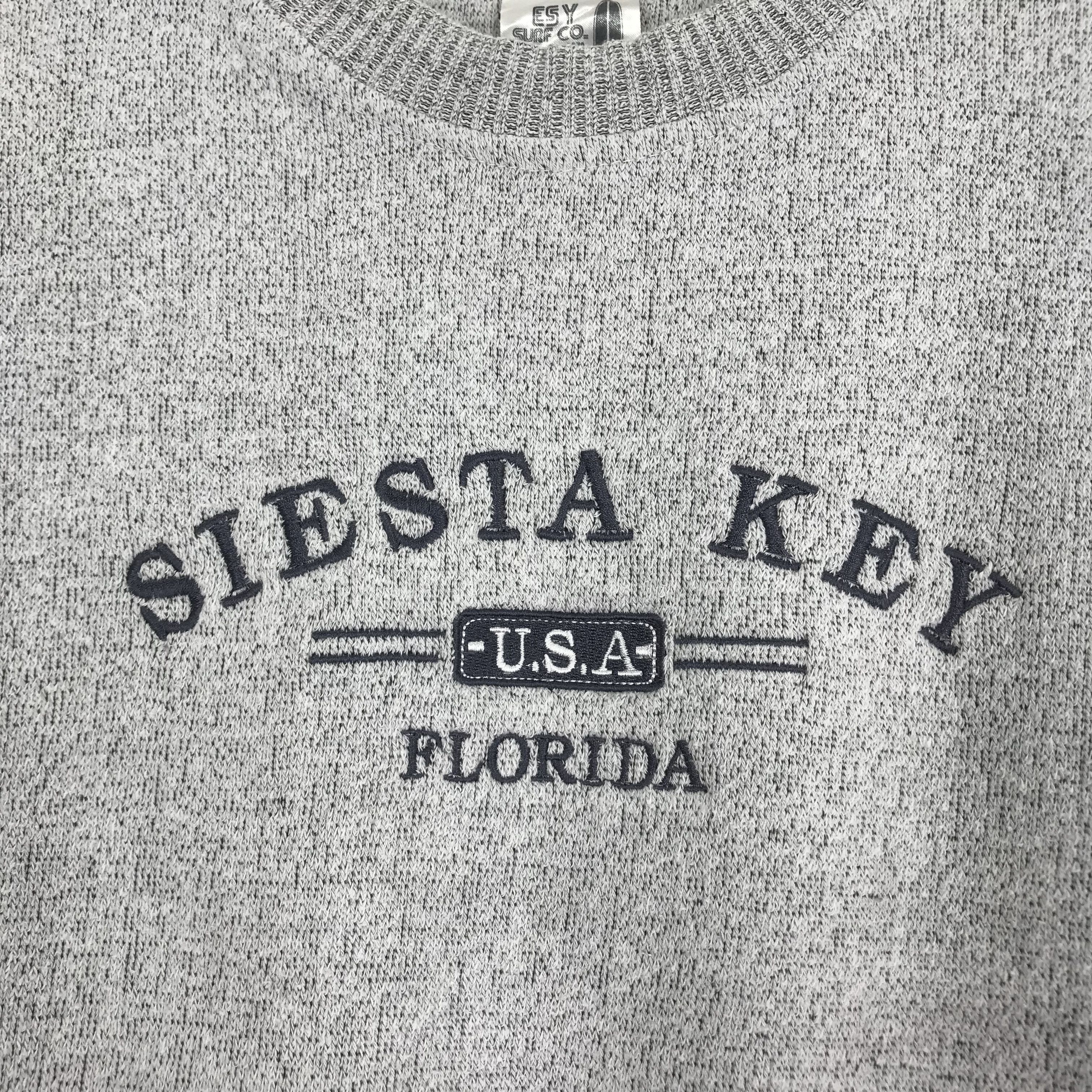 Vintage Vintage Siesta Key Florida USA Crewneck Gray Sweater Size US M / EU 48-50 / 2 - 4 Thumbnail