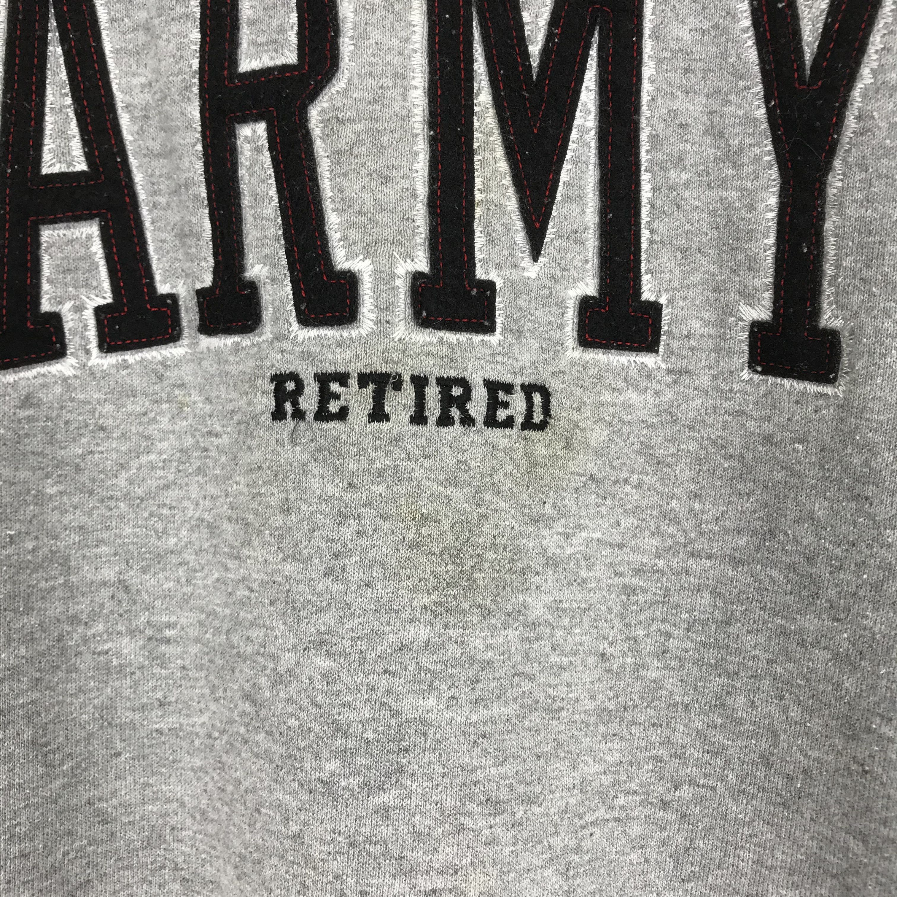 Vintage Vintage Army Retired By Soffe Gray Sweater Army Crewneck Size US L / EU 52-54 / 3 - 5 Thumbnail