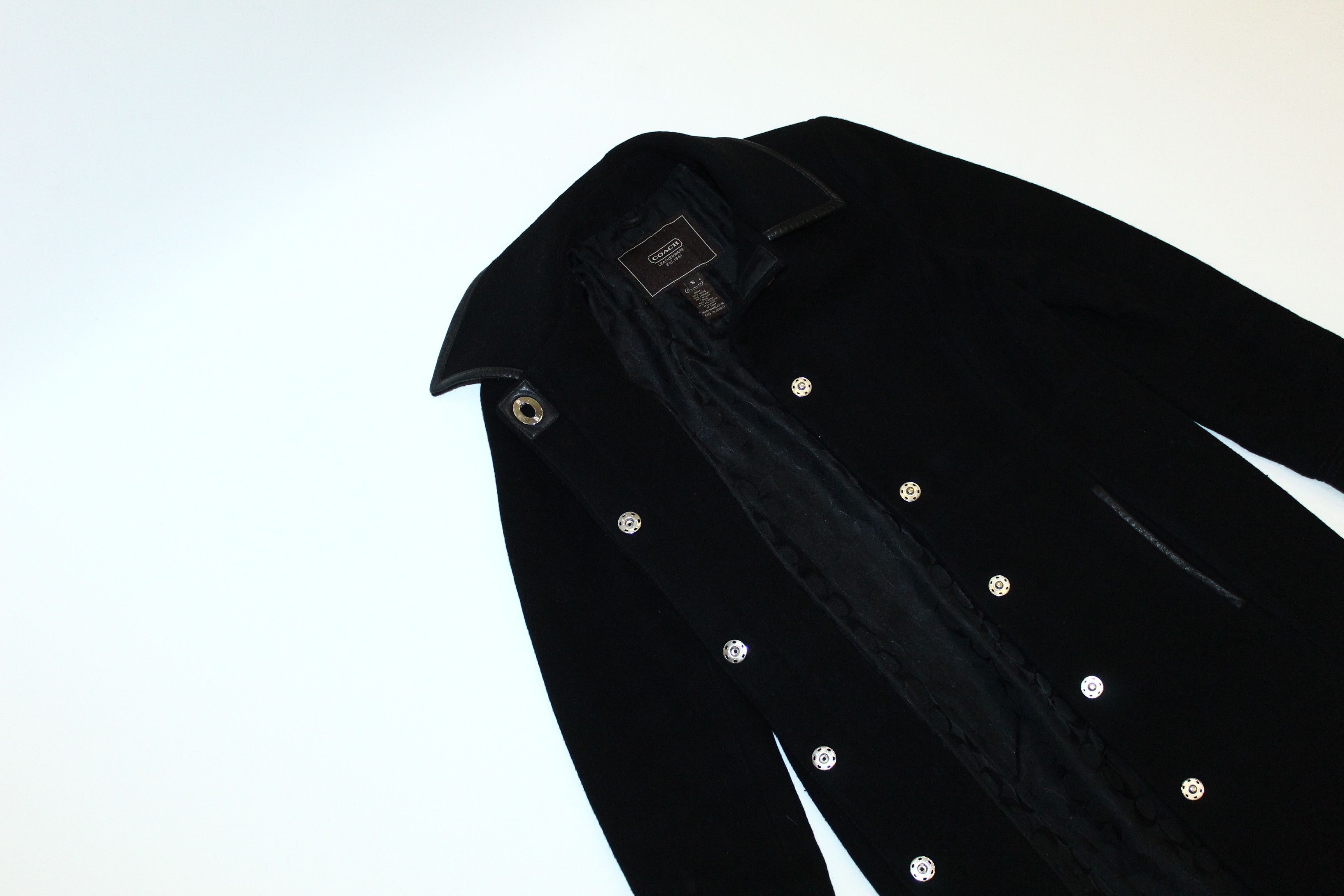 Coach Coach Luxury Slim Fit Mohair Blend Snap Button Coat Size US S / EU 44-46 / 1 - 4 Thumbnail
