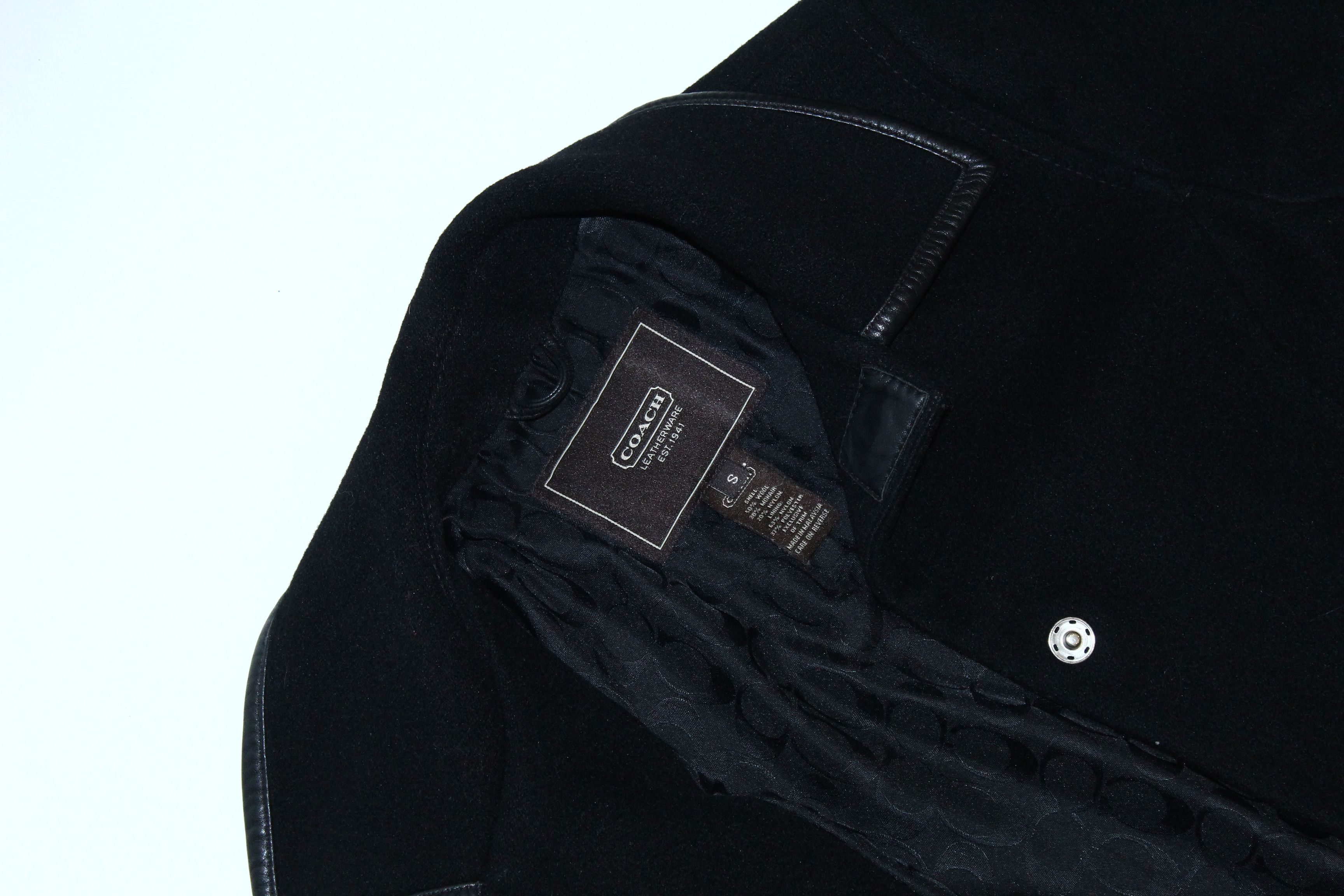 Coach Coach Luxury Slim Fit Mohair Blend Snap Button Coat Size US S / EU 44-46 / 1 - 3 Thumbnail