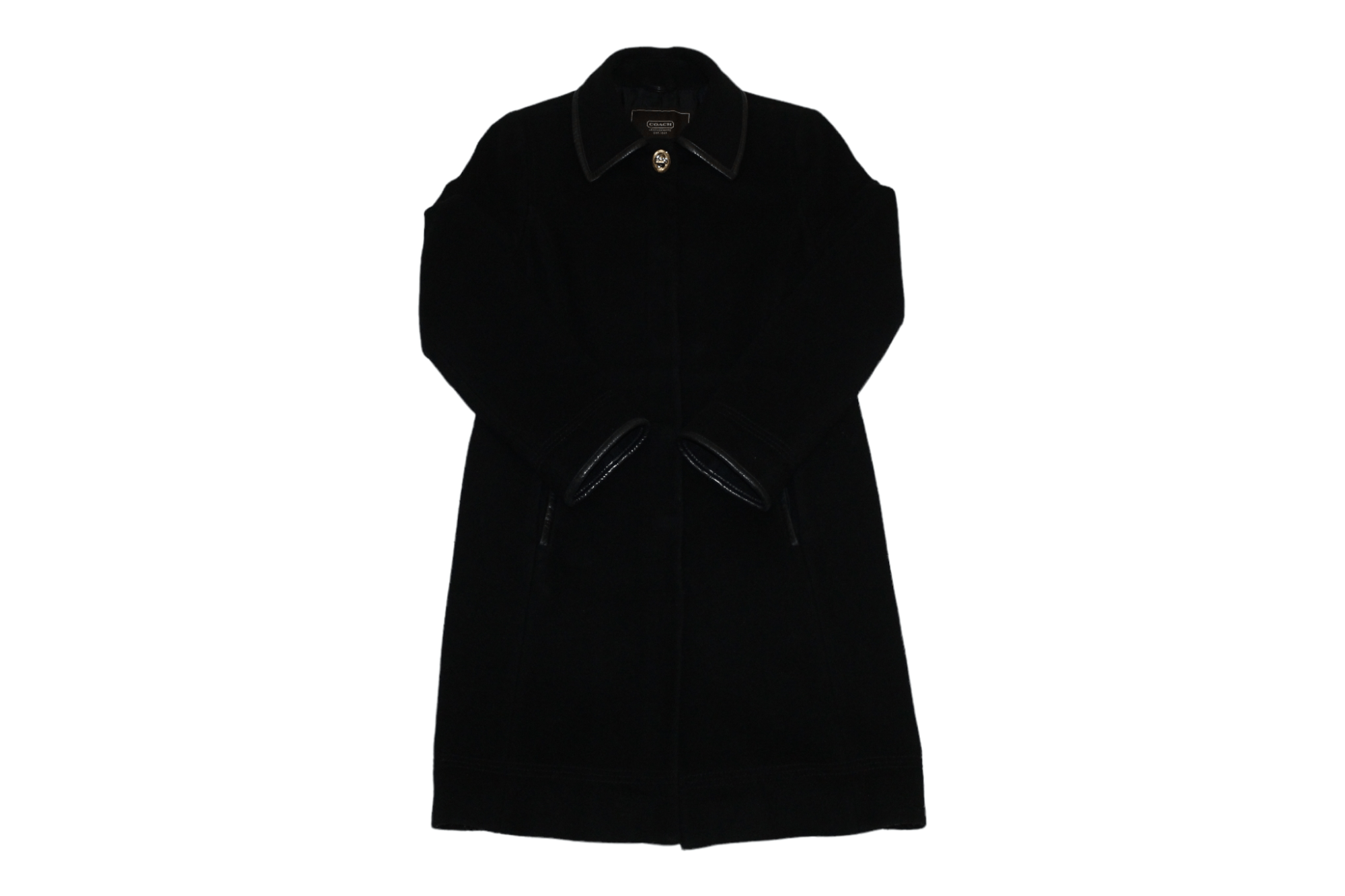 Coach Coach Luxury Slim Fit Mohair Blend Snap Button Coat Size US S / EU 44-46 / 1 - 1 Thumbnail